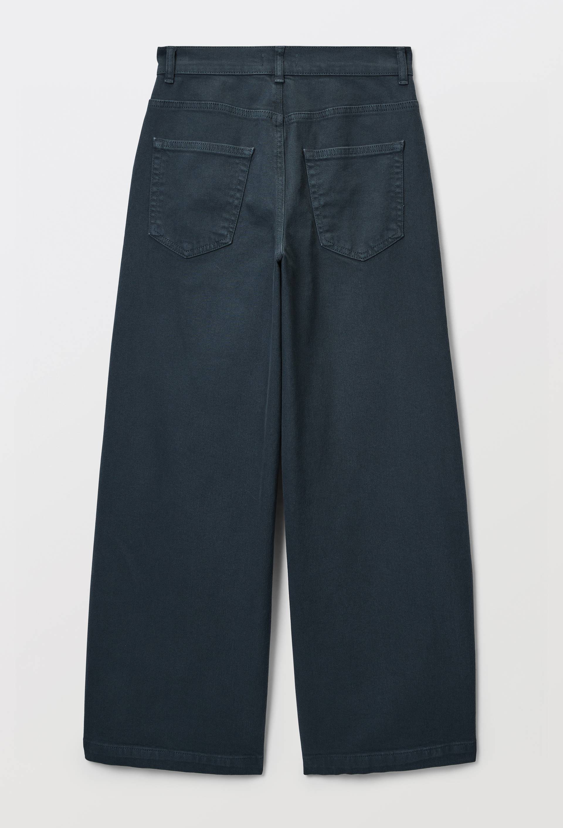 Pantalon large en coton, Vert fonc&eacute;, large image number 3