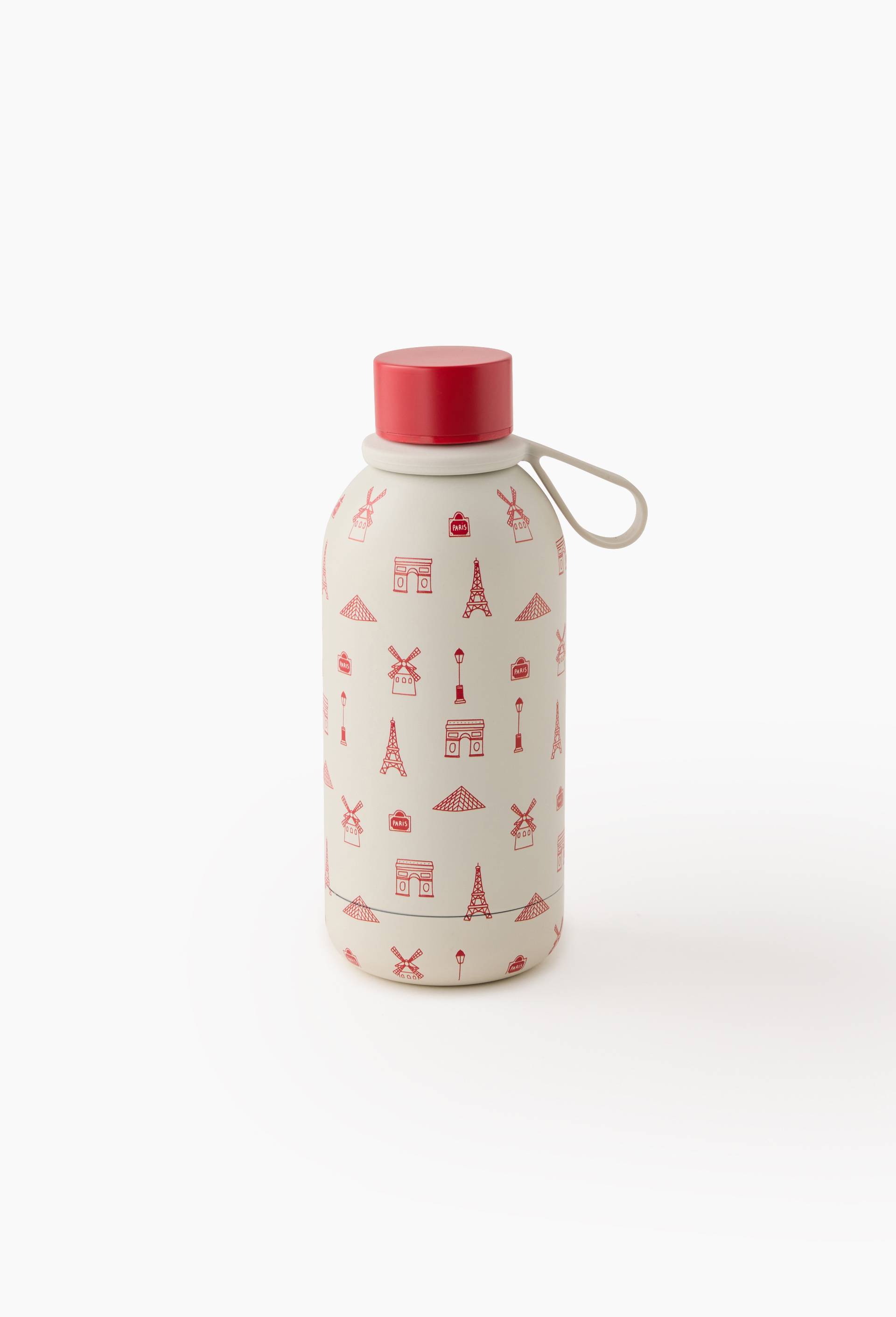 Bouteille isotherme monuments de Paris, 500ml, en plastique , 19,8*80*80 cm, Multicolore, large image number 0