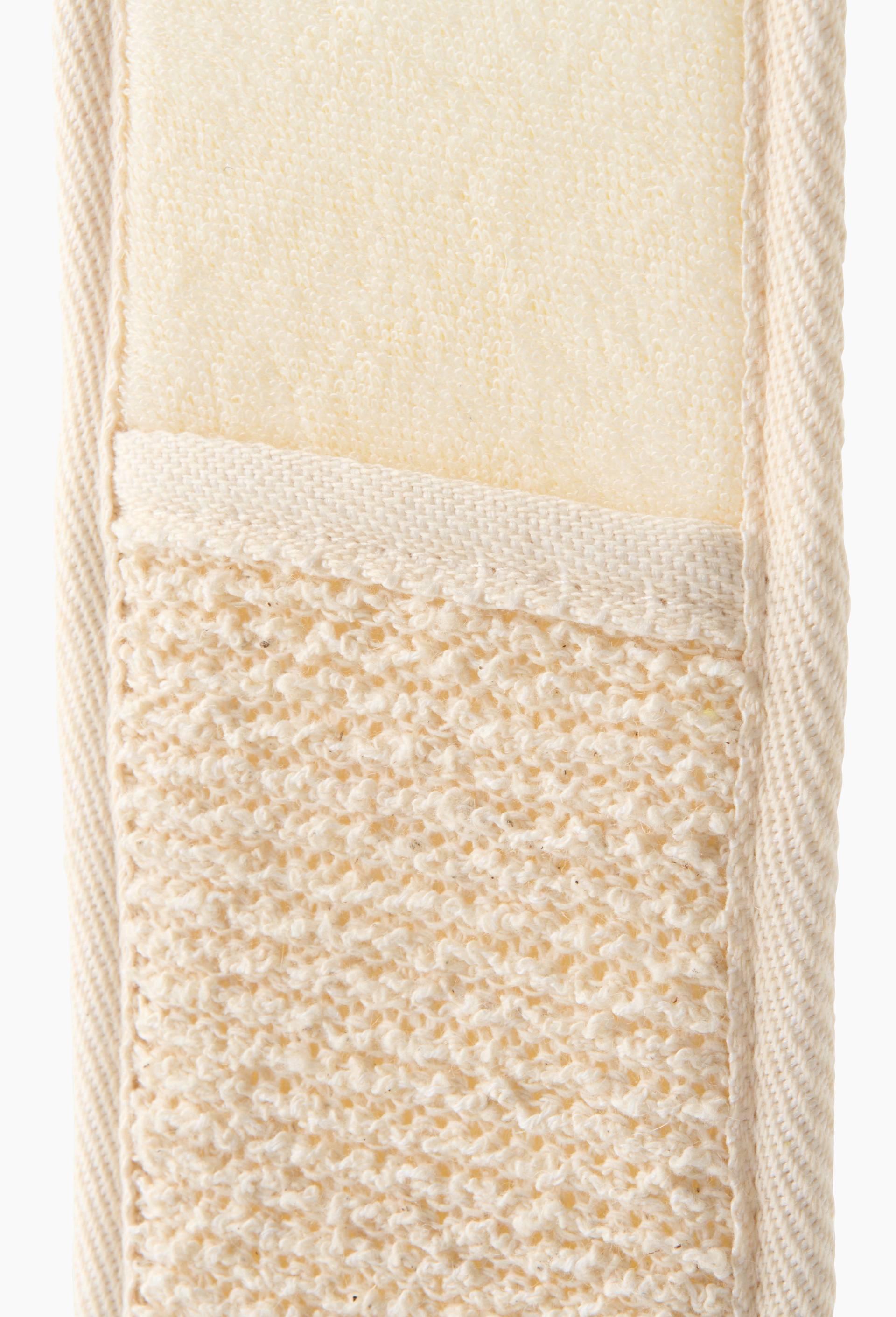 Ceinture exfoliante dos, 50x10x1 cm, en coton et polyester, Beige, large image number 1