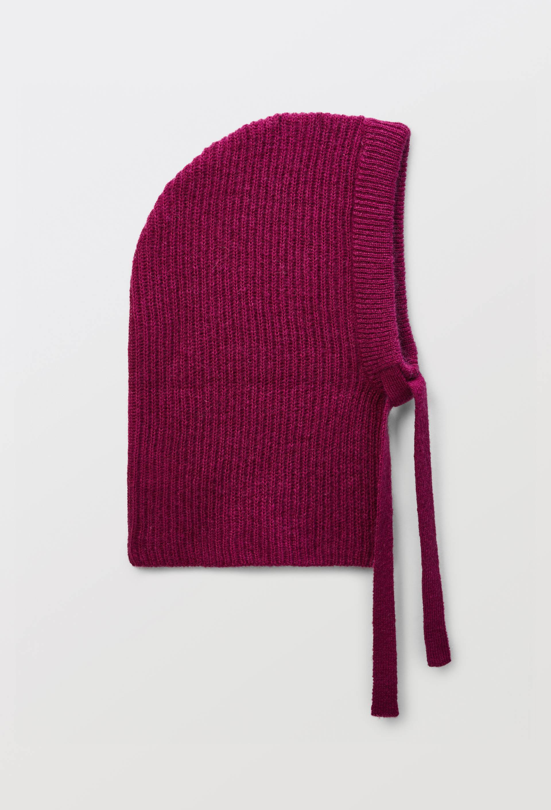 Cagoule c&ocirc;tel&eacute;e contenant de la laine et du mohair, Violet, large image number 0.0