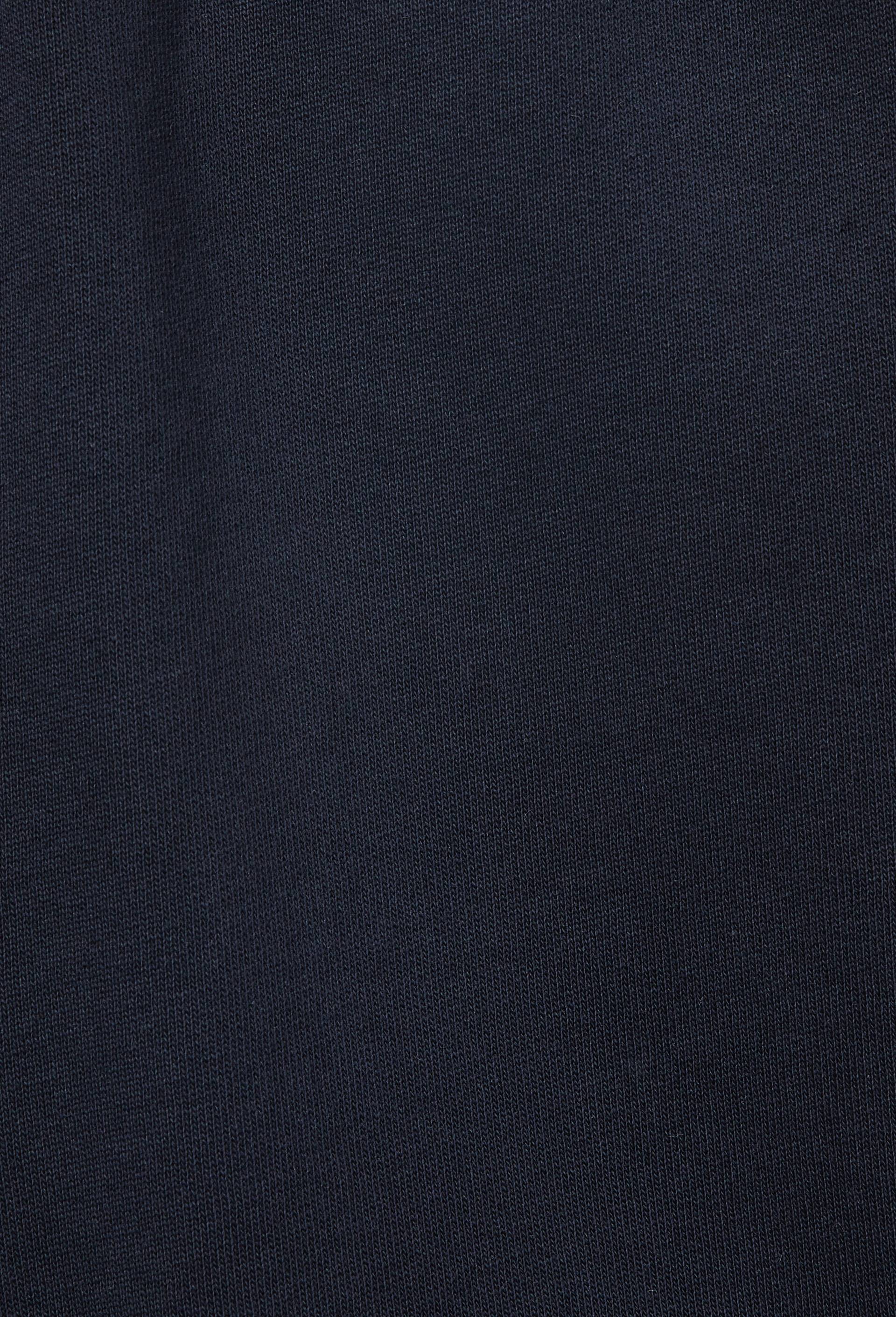 Short sport taille &eacute;lastiqu&eacute;e en coton, Bleu fonc&eacute;, large image number 3