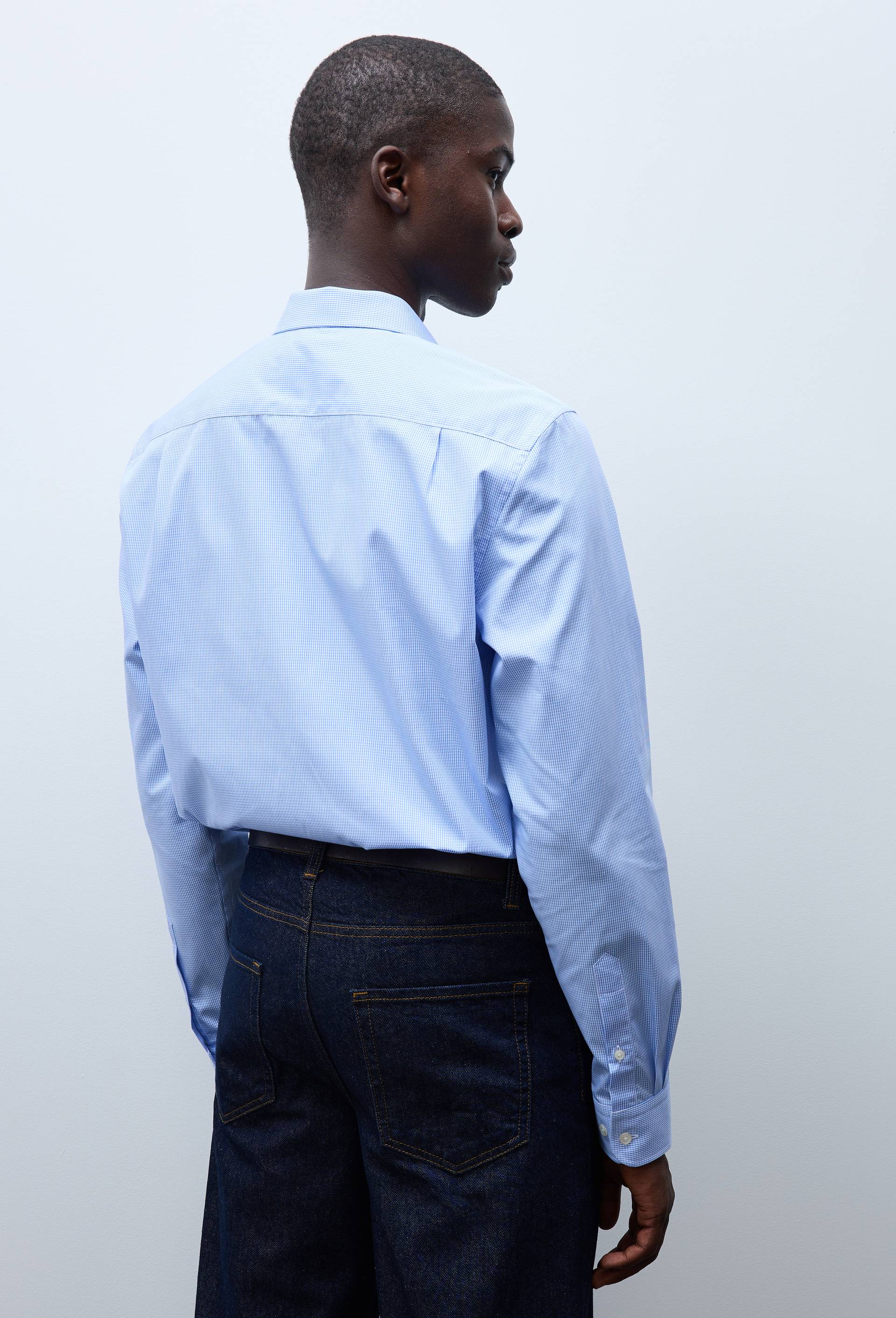 Chemise formelle vichy en coton, Bleu clair, large image number 1.0