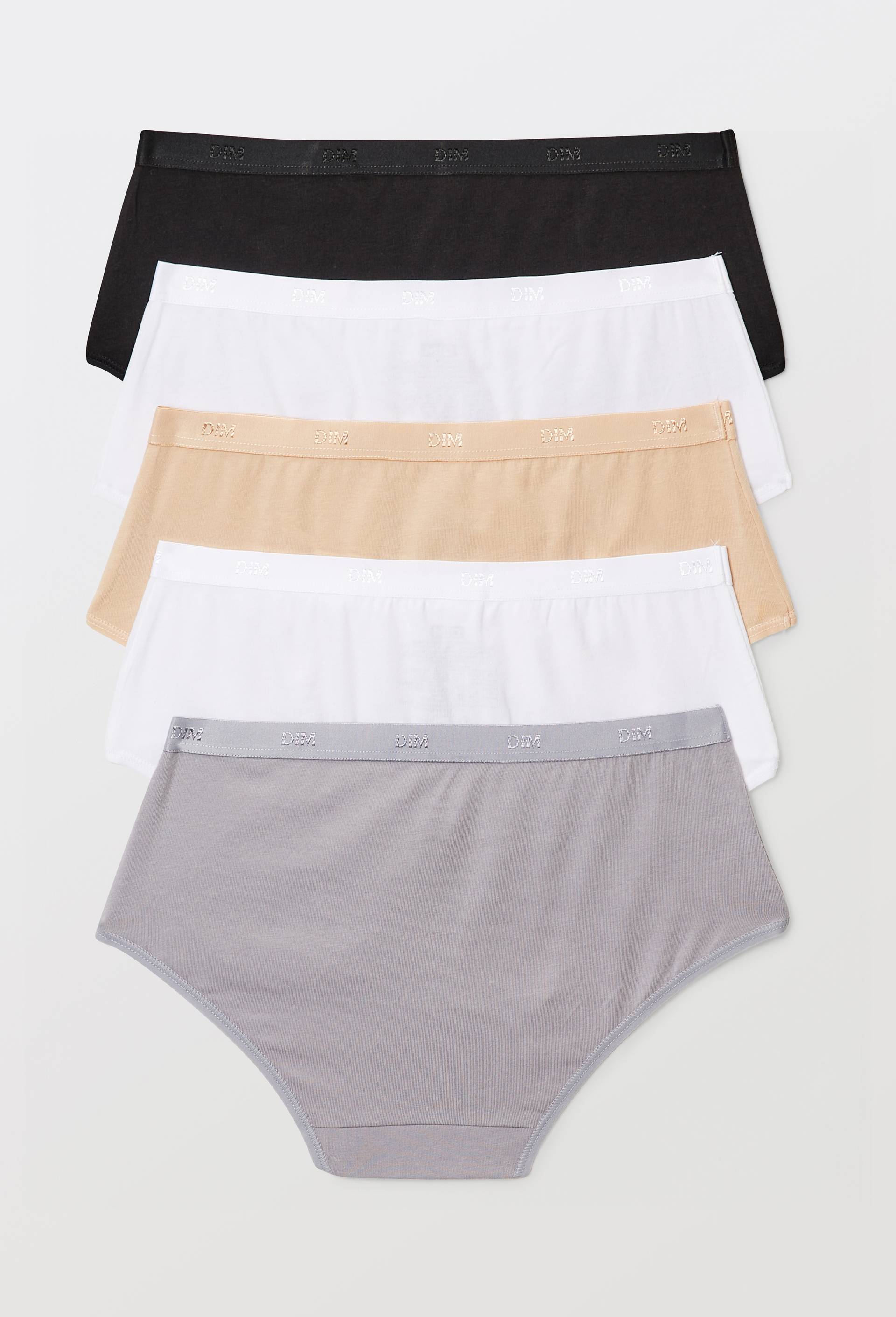 Lot de 5 boxers en coton ECO DIM, Blanc, large image number 1