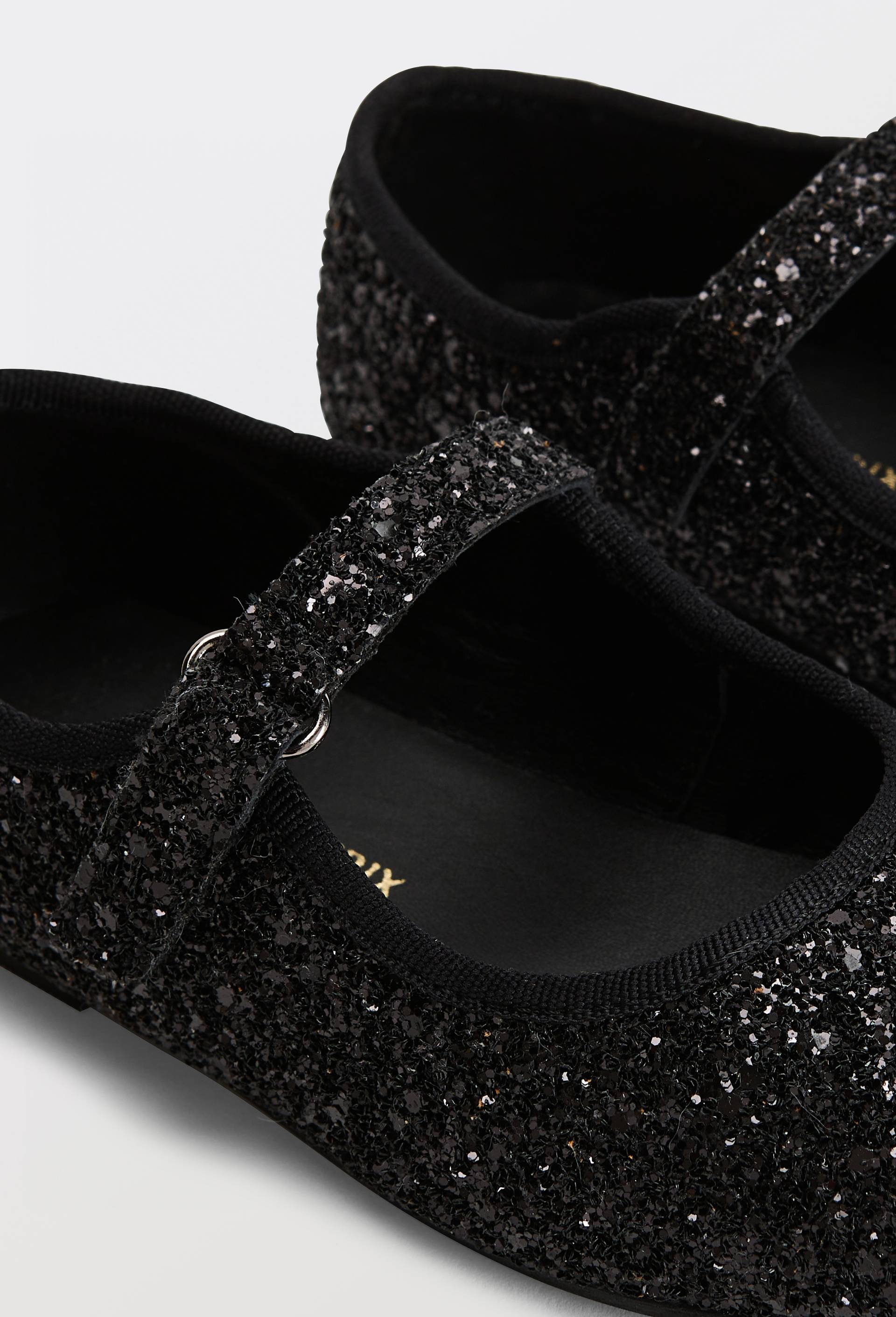 Salom&eacute;s en cuir &agrave; paillettes, Noir, large image number 2
