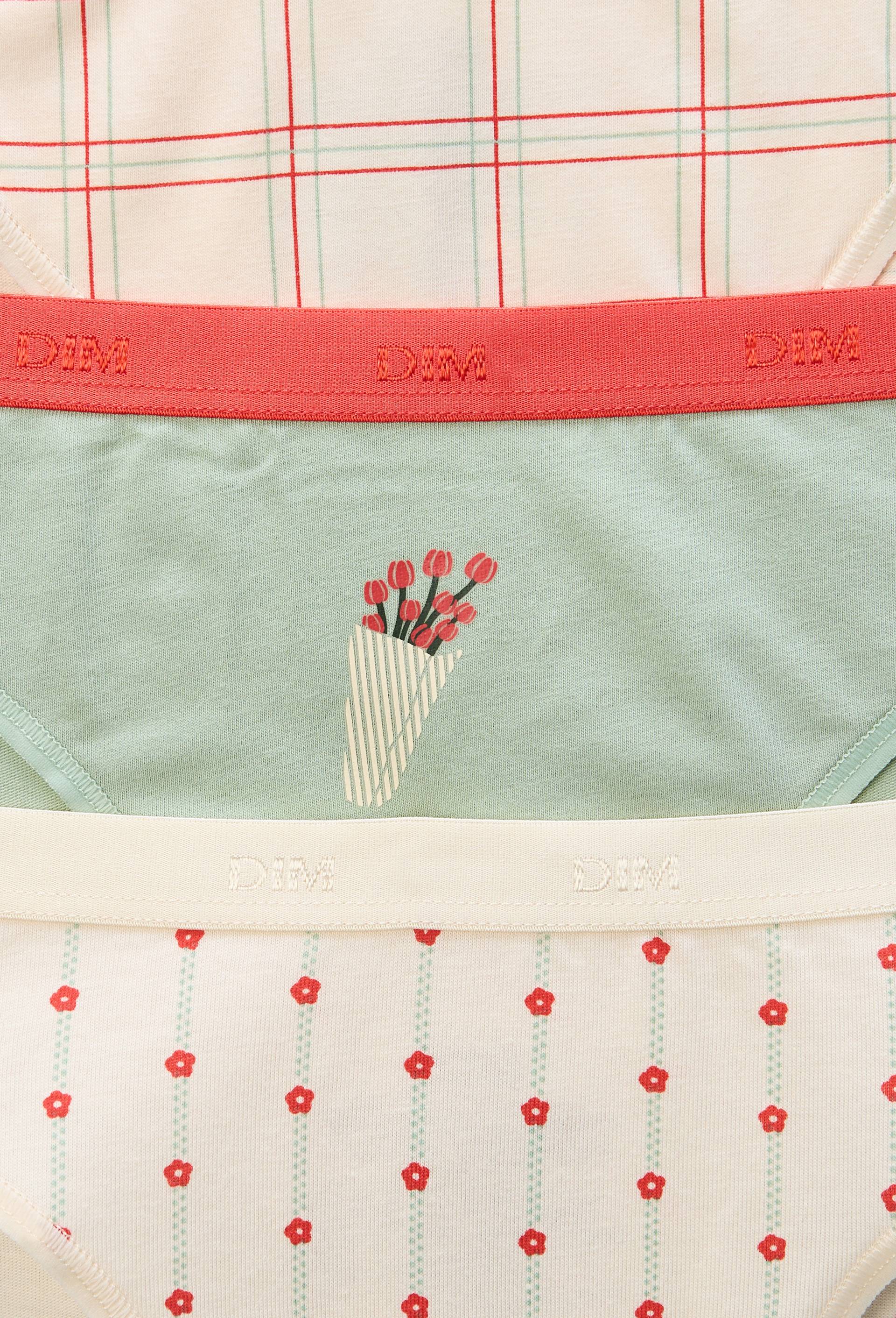 Lot de 3 boxers fantaisie en coton POCKET DIM, Vert clair, large image number 2.0