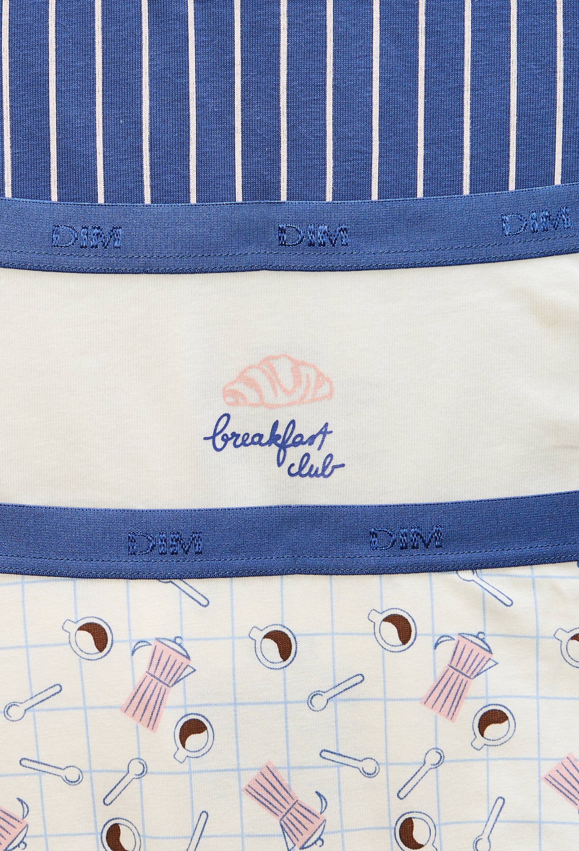 Lot de 3 boxers fantaisie en coton POCKET DIM, Blanc, large image number 2