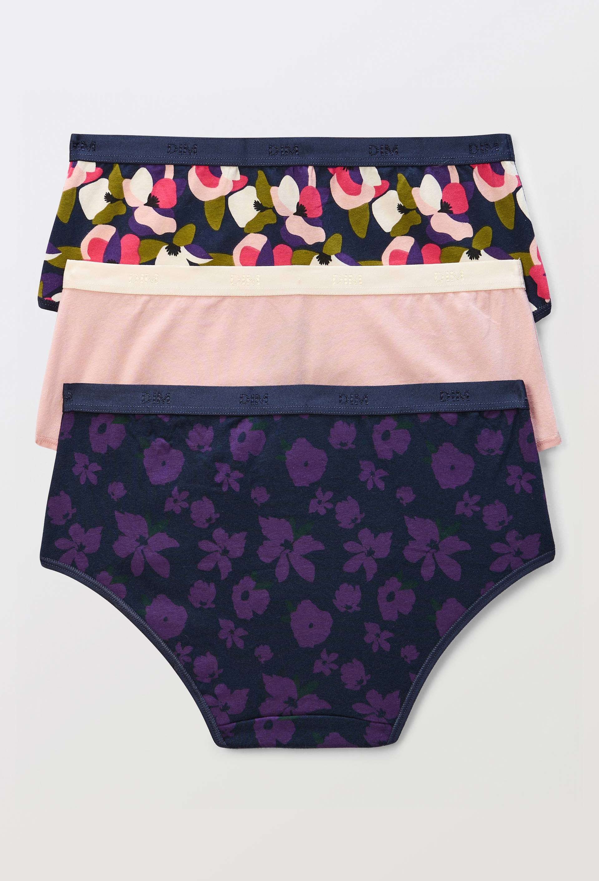 Lot de 3 boxers fantaisie en coton POCKET DIM, Bleu fonc&eacute;, large image number 1.0