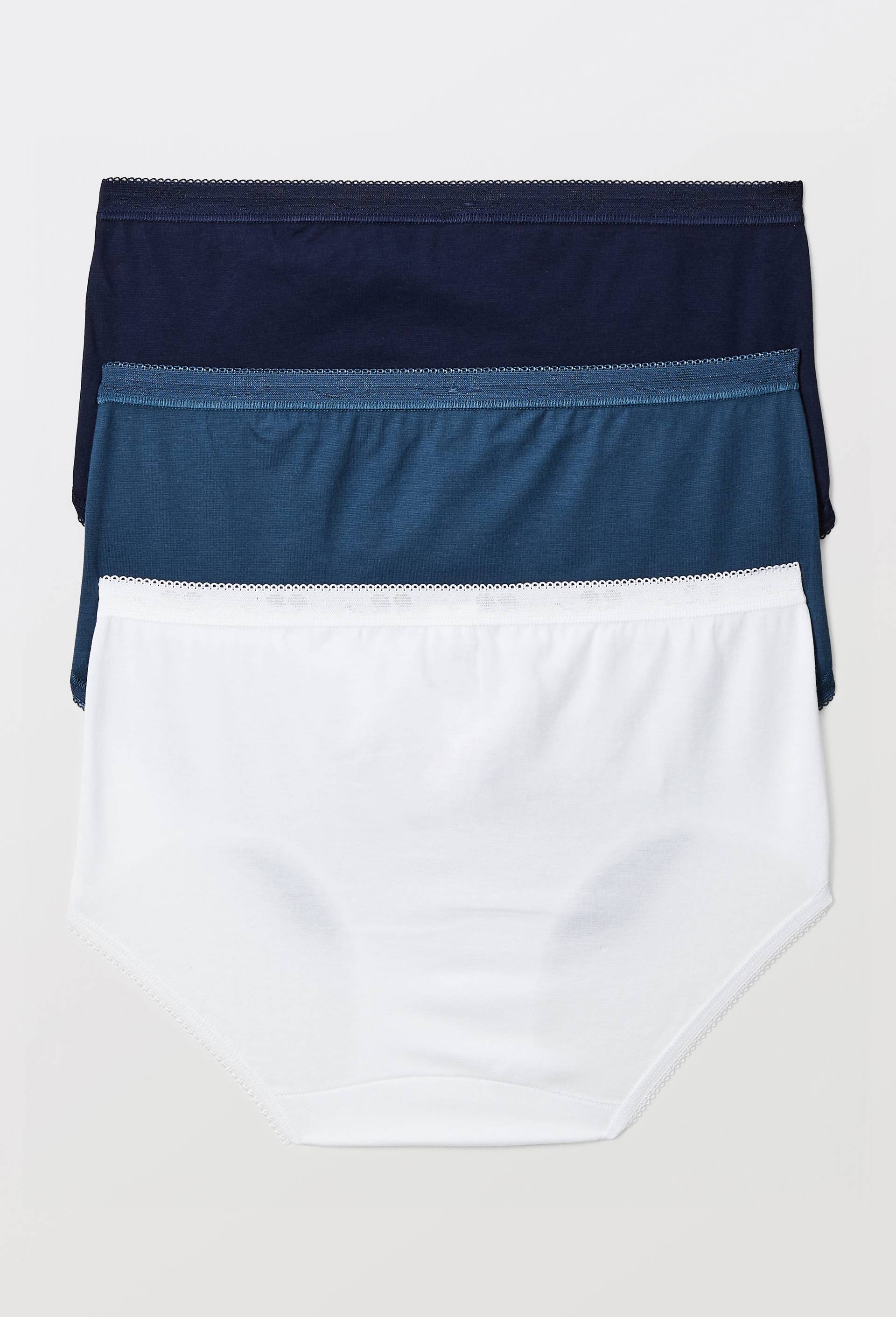 Lot de 3 culottes midi en coton Sloggi, Bleu fonc&eacute;, large image number 1
