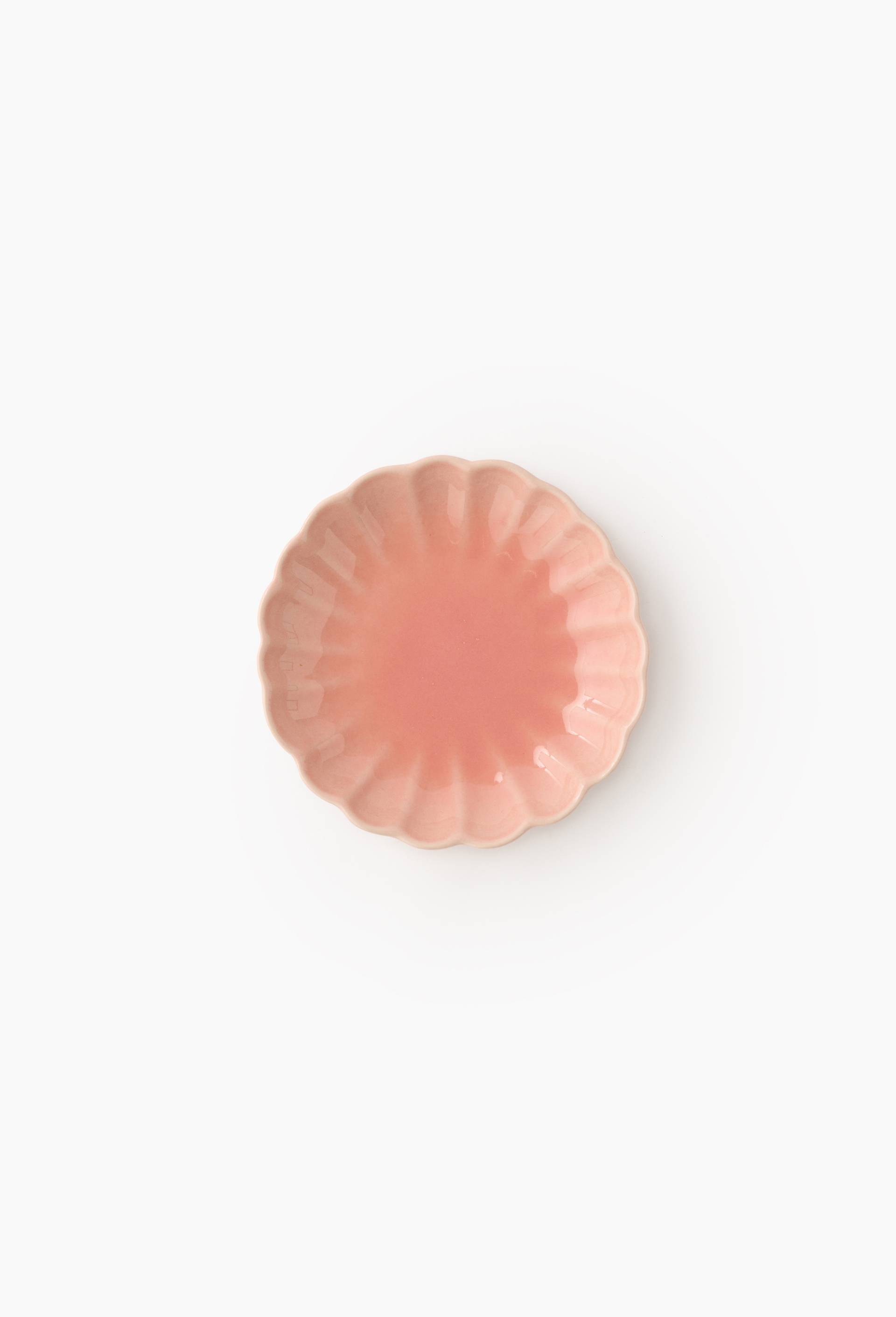 Assiette &agrave; pain fleur, 14cm, en c&eacute;ramique - MESTIZ x MONOPRIX, Rose, large image number 0