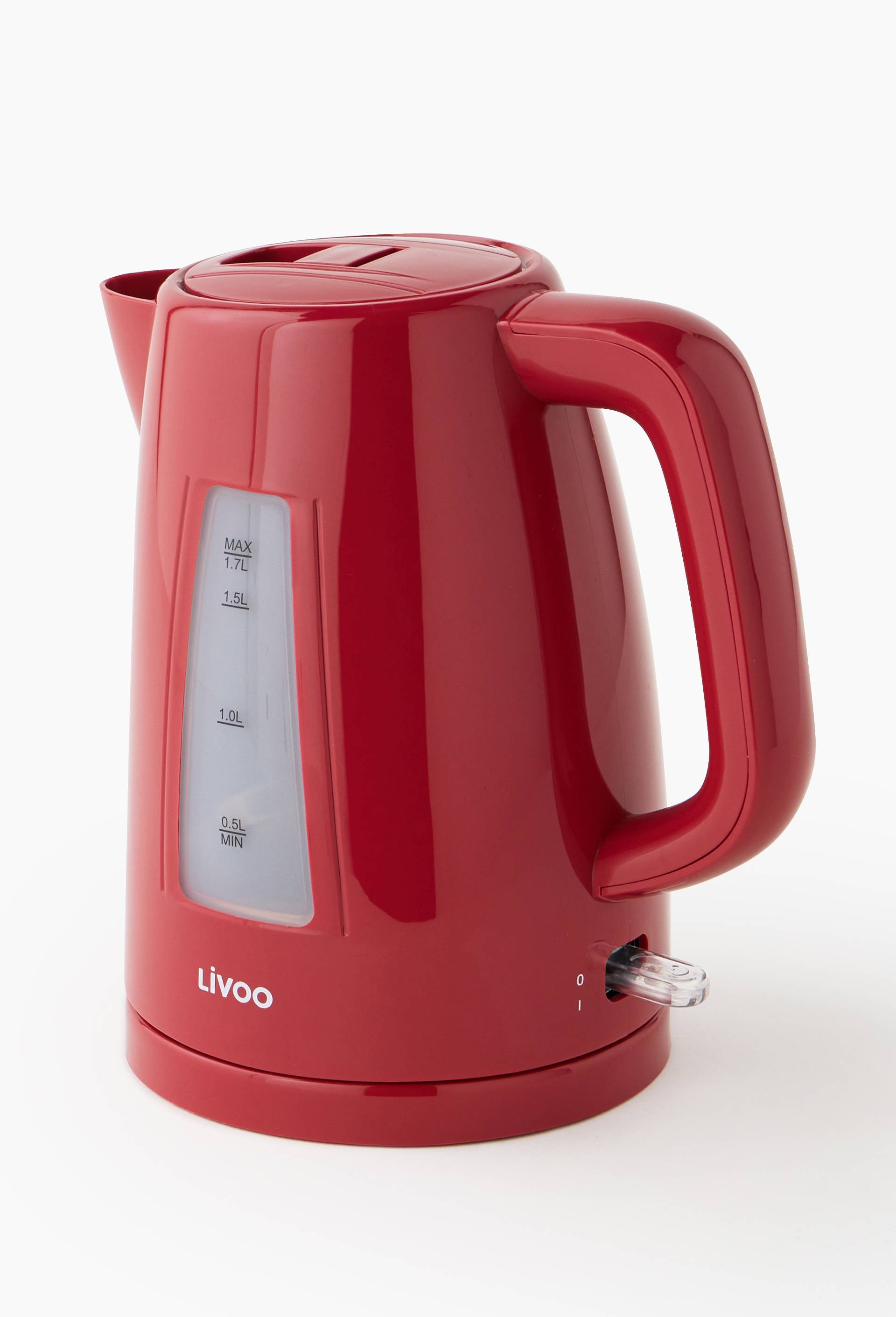 Bouilloire &eacute;lectrique, 1,7L, Rouge, large image number 1.0