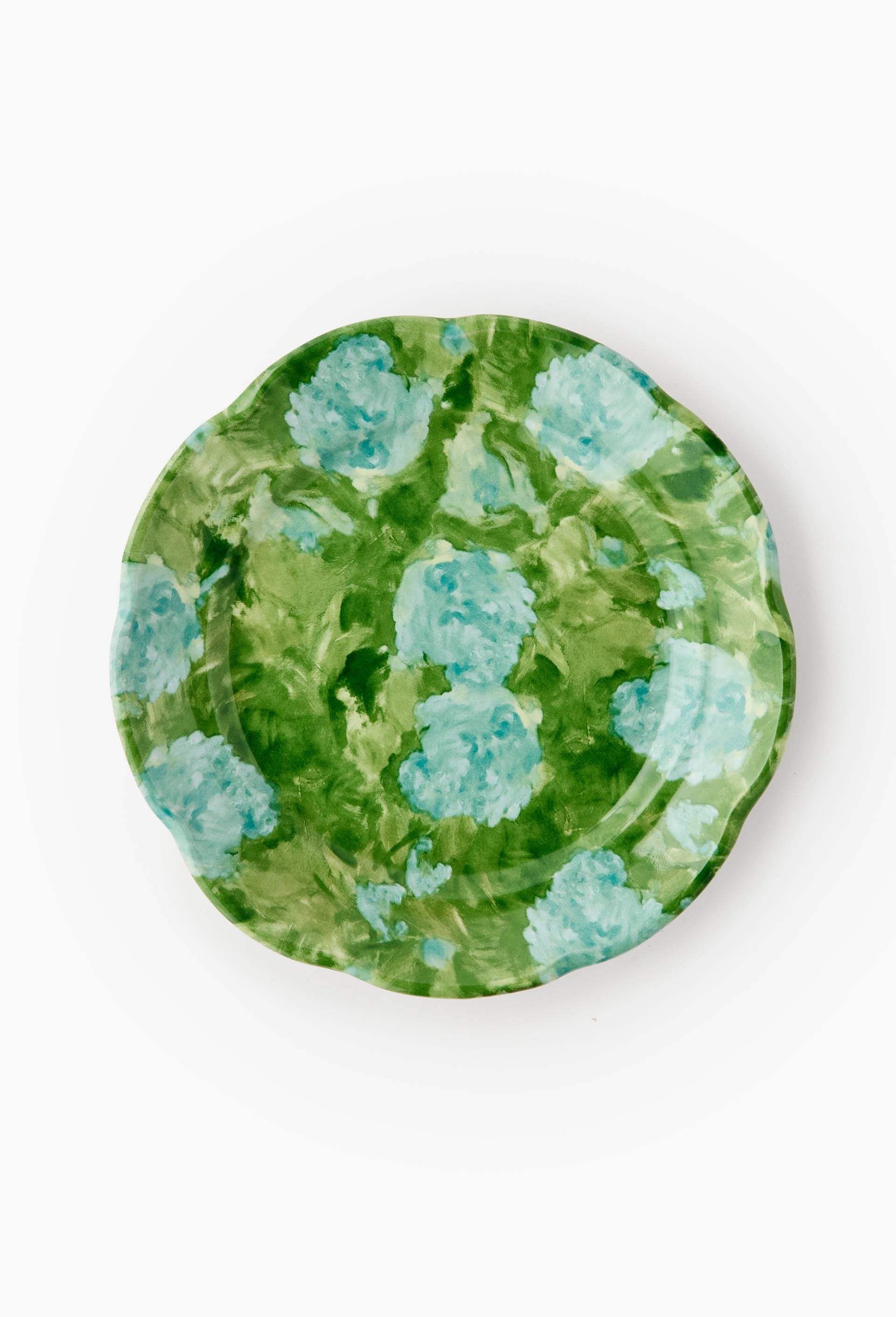 Assiette &agrave; dessert, 22x2cm, en c&eacute;ramique - MUS&Eacute;E D'ORSAY x MONOPRIX, Vert, large image number 1
