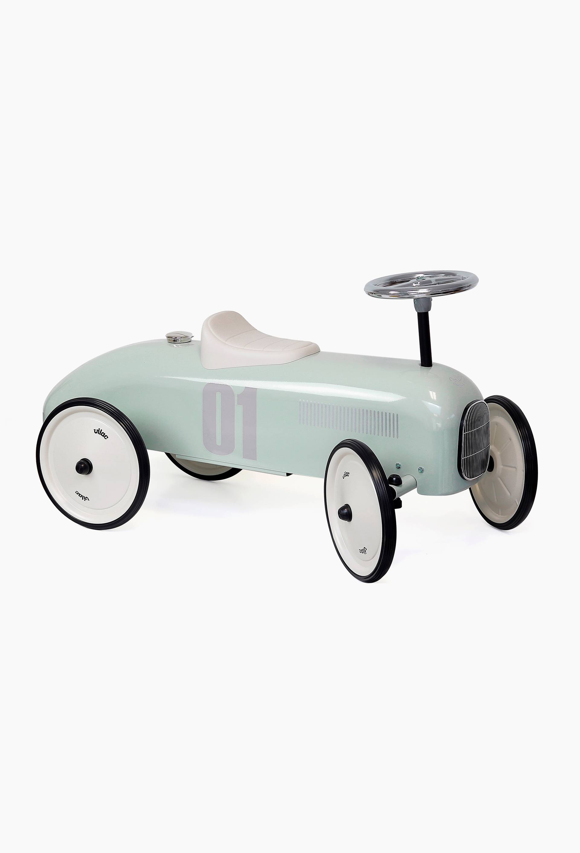Porteur voiture vintage sauge, Multicolore, large image number 0.0