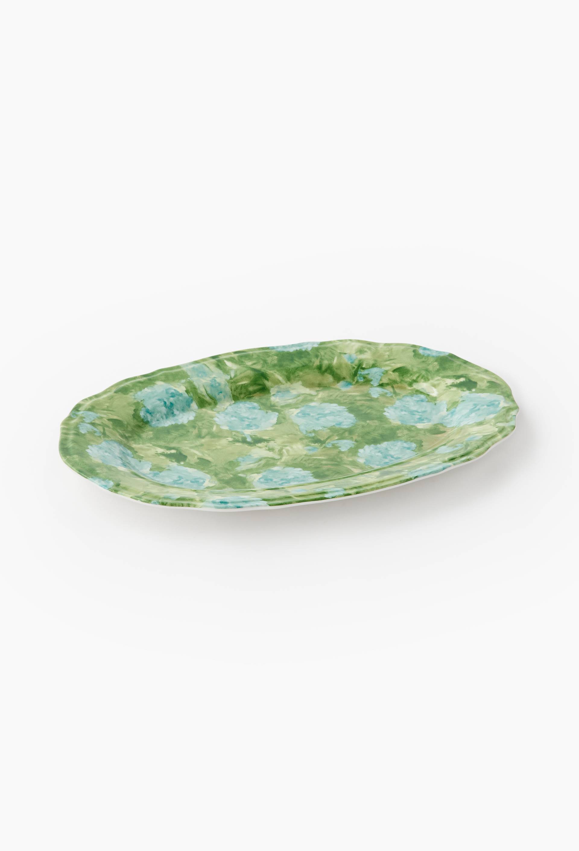Plat de service, 35x25x2cm, en c&eacute;ramique - MUS&Eacute;E D'ORSAY x MONOPRIX, Vert, large image number 0.0