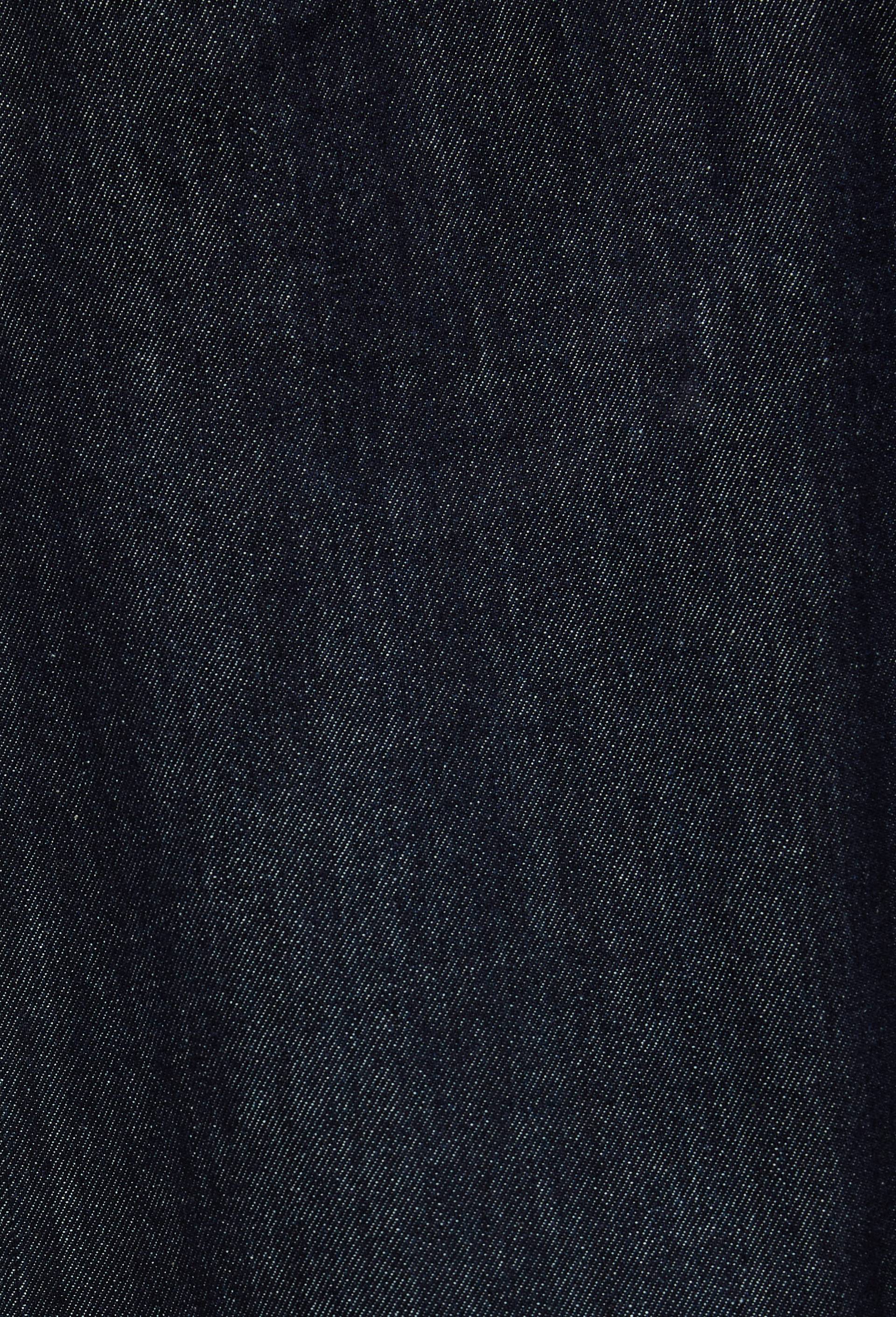 Jean droit &eacute;largi taille descendue, Bleu fonc&eacute;, large image number 5.0