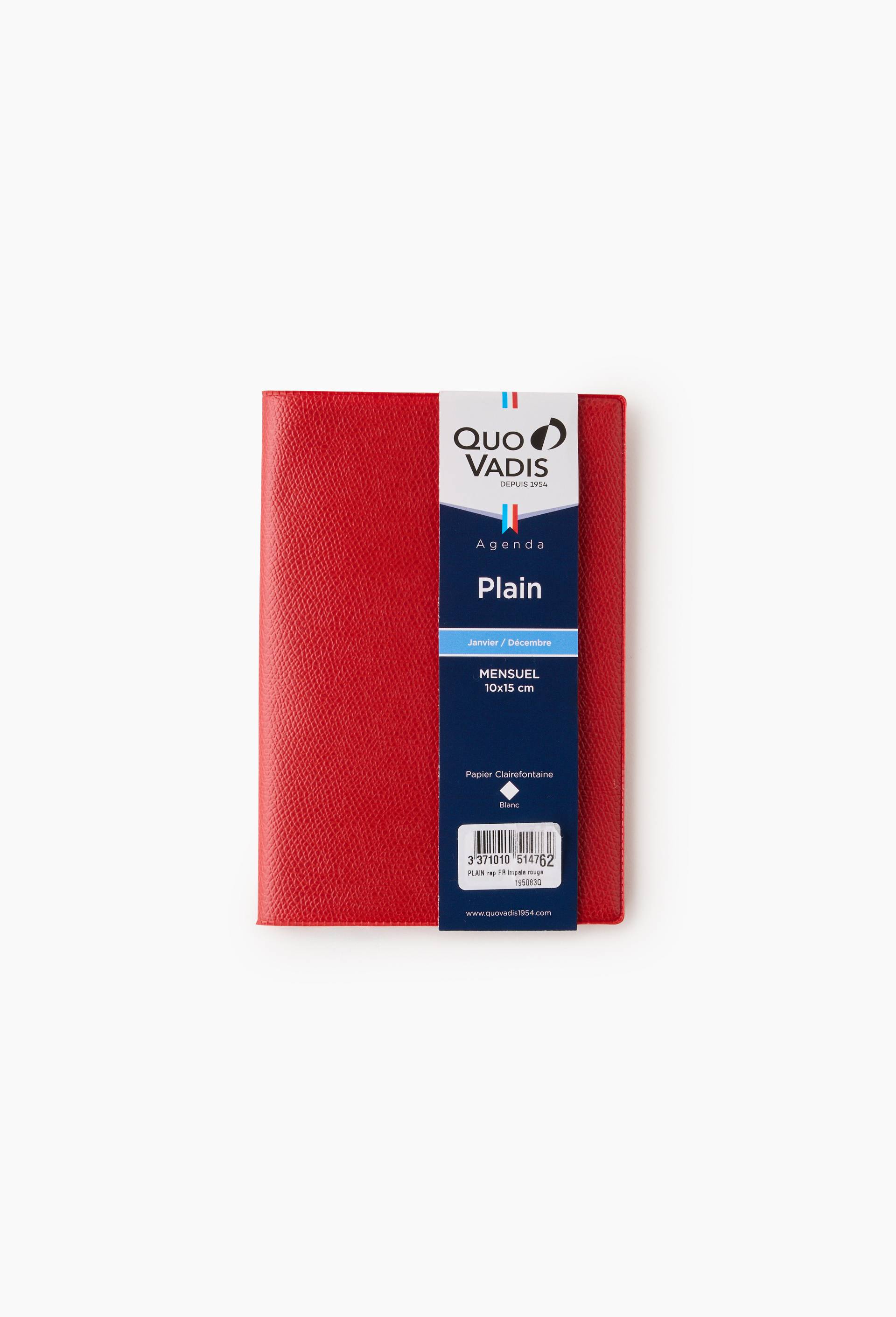 Agenda de poche Quo Vadis 10x15cm, ann&eacute;e 2027, Rouge, large image number 2.0