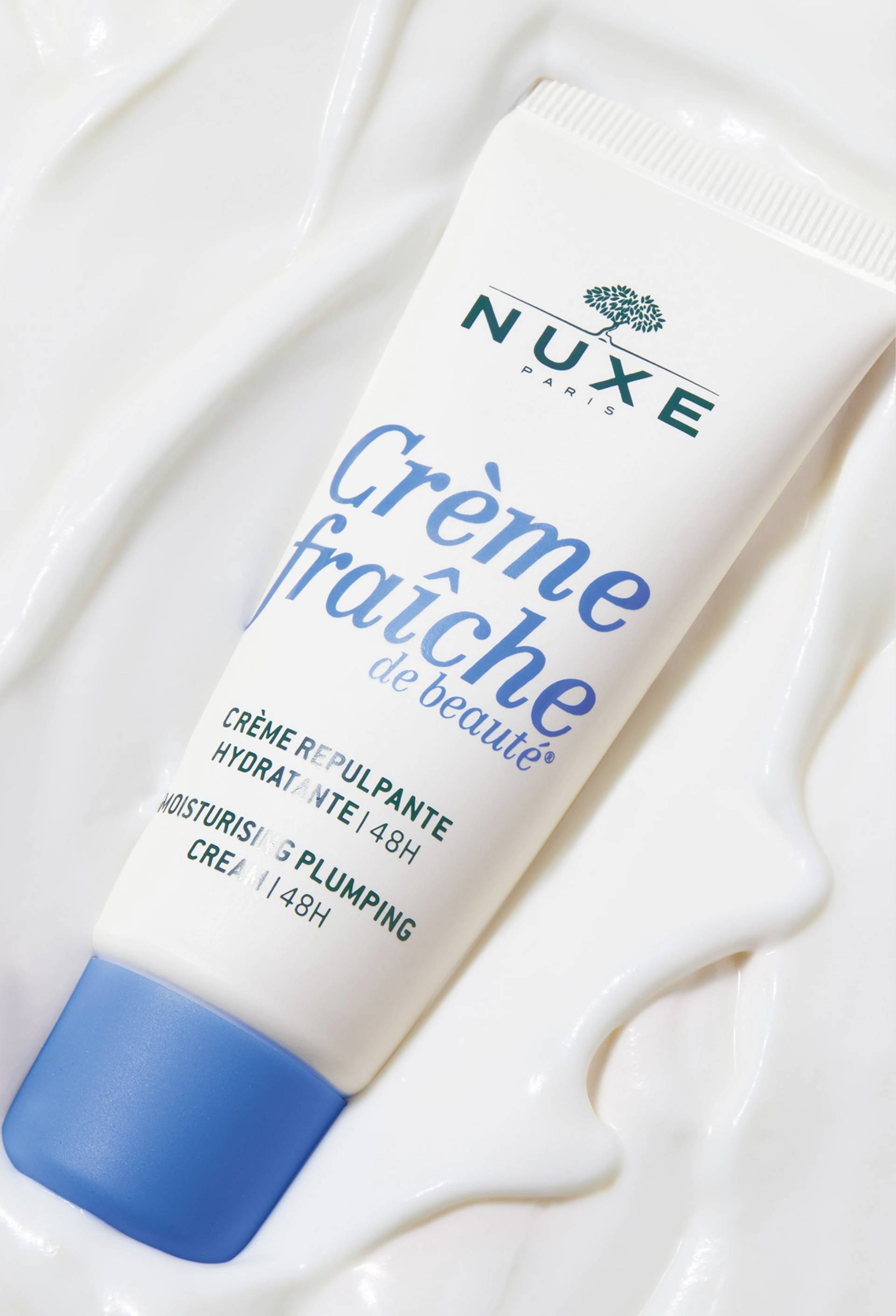 Cr&egrave;me fraiche de beaut&eacute; cr&egrave;me hydratante 48h visage 30 ml, Transparent, large image number 1