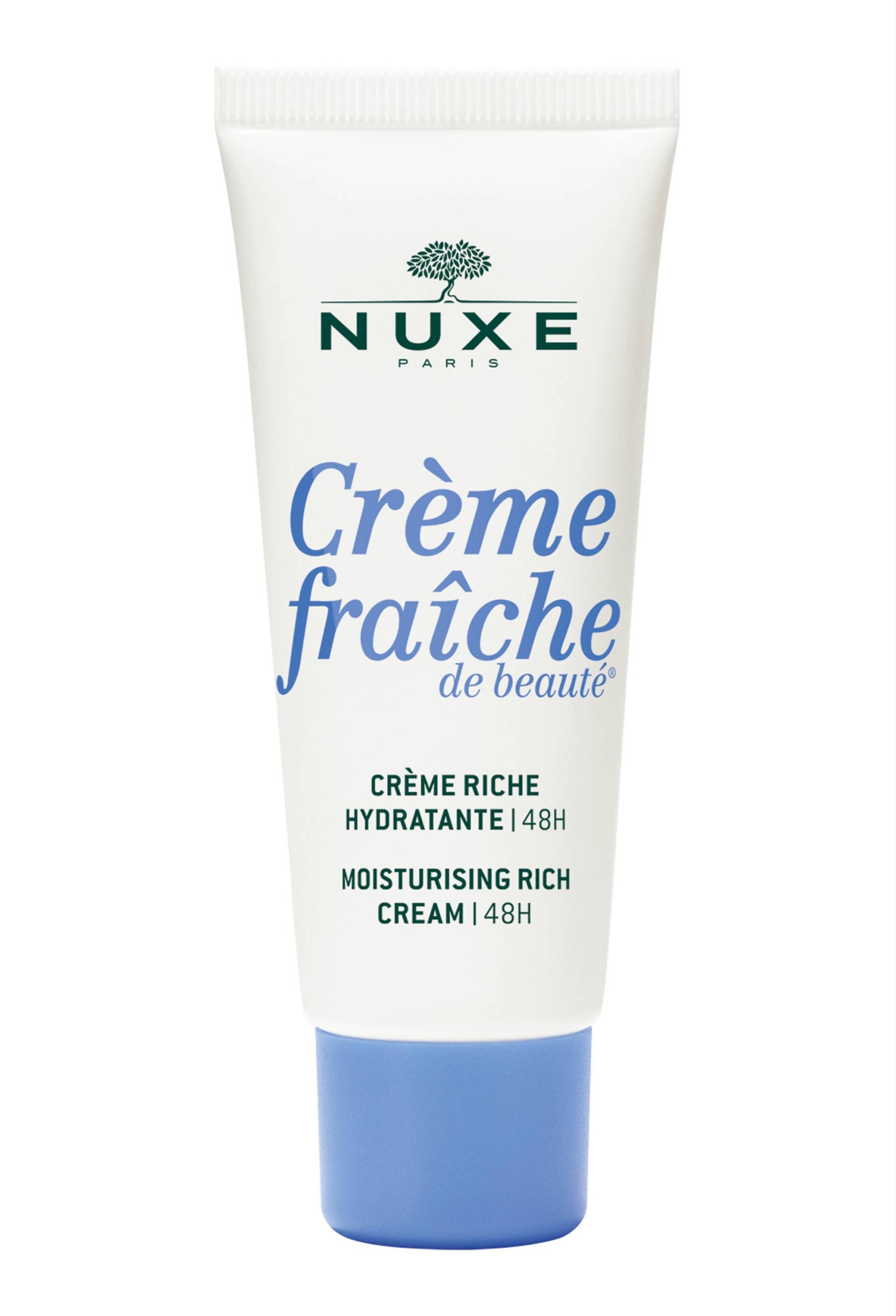 Cr&egrave;me fraiche de beaut&eacute; cr&egrave;me riche hydratante 48h visage 30 ml, Transparent, large image number 0.0