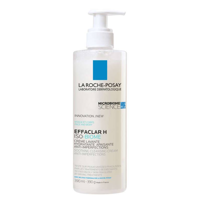 Cr&egrave;me lavante hydratante apaisante effaclar h iso-biome, Transparent, large image number 0
