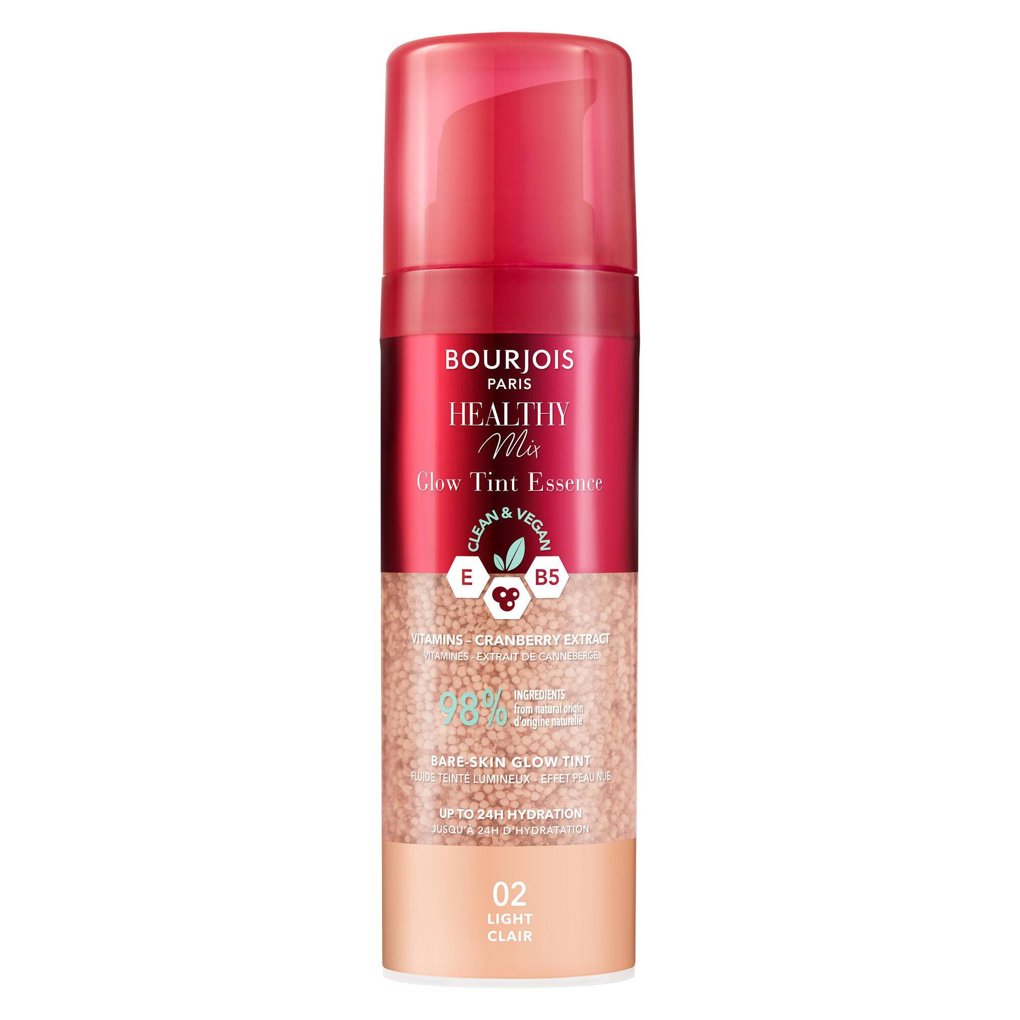 Fluide teint&eacute; lumineux healthy mix clean, 002 Clair, swatch image