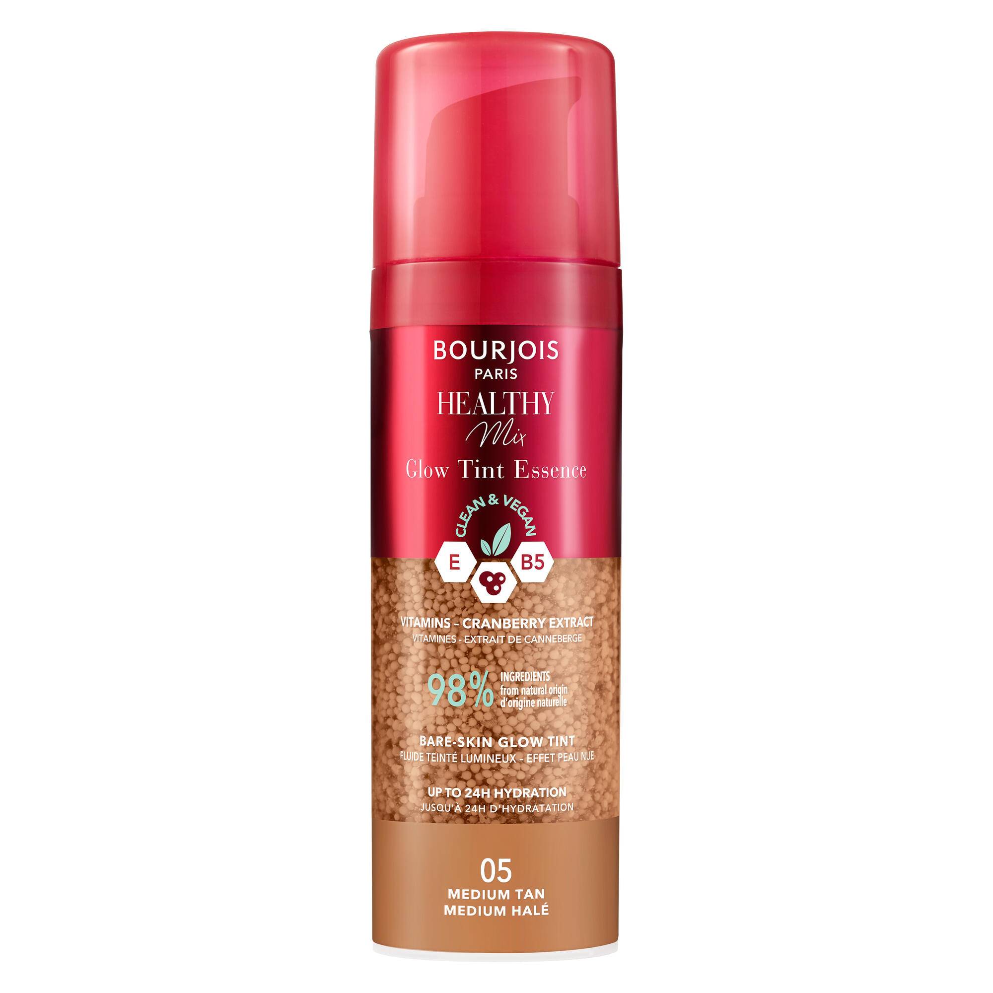 Fluide teint&eacute; lumineux healthy mix clean, 005 M&eacute;dium fonc&eacute;, swatch image