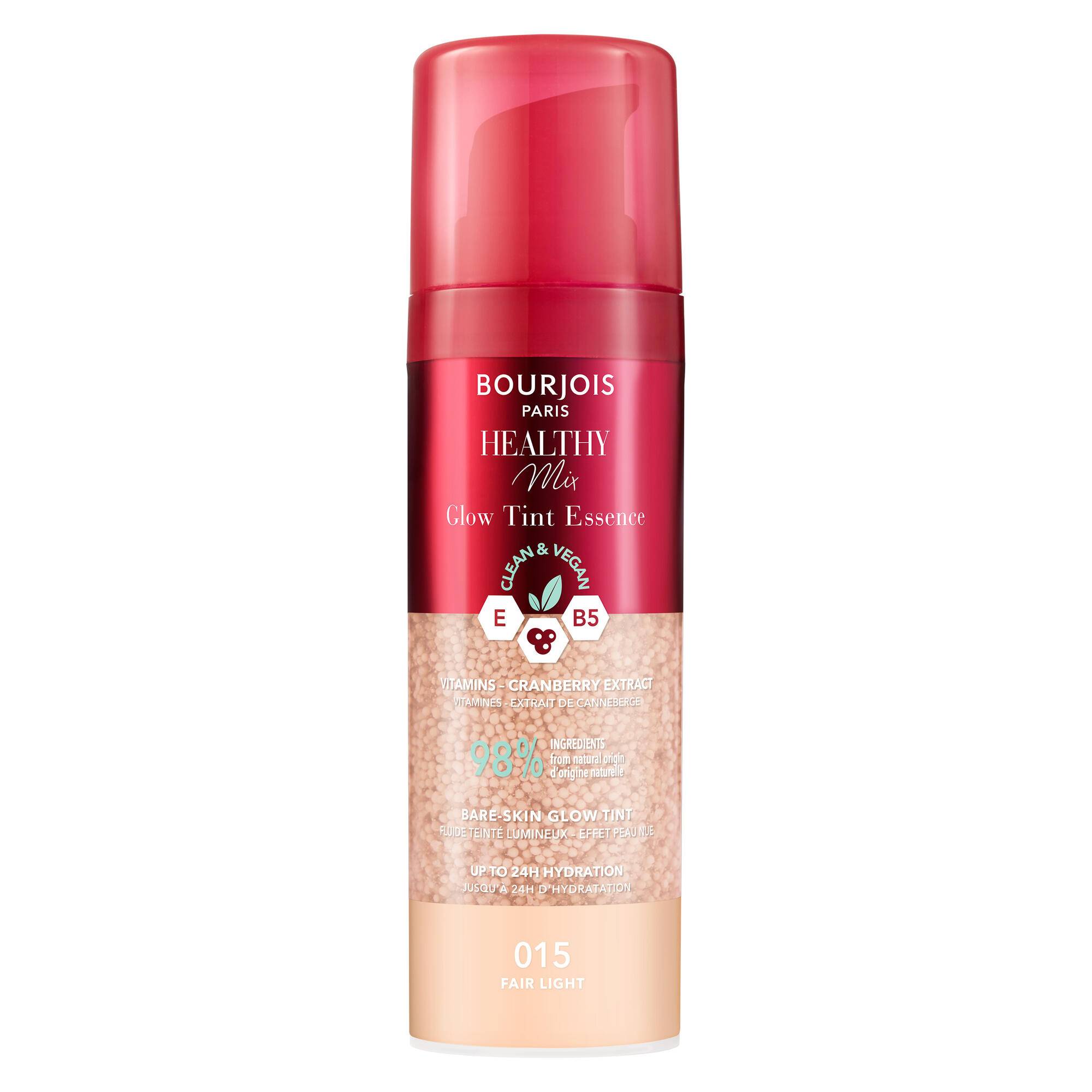 Fluide teint&eacute; lumineux healthy mix clean, 015 Ivoire, swatch image