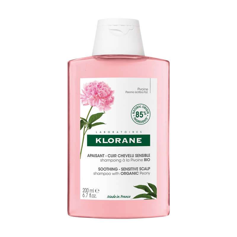 Shampooing apaisant cuir chevelu sensible &agrave; la pivoine bio, Transparent, large image number 0.0