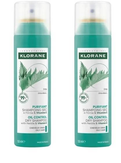 Shampoing sec cheveux gras purifiant ortie 2x, Transparent, large image number 0.0