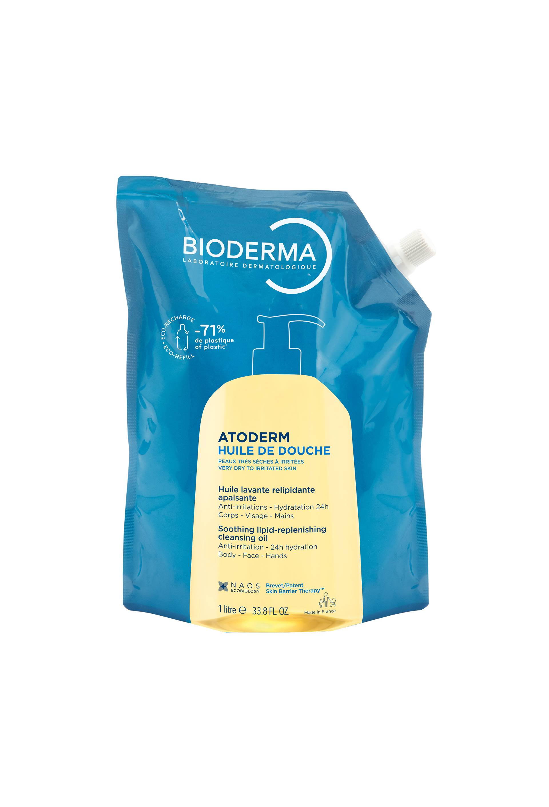 Atoderm huile de douche &eacute;co-recharge, Transparent, large image number 0.0