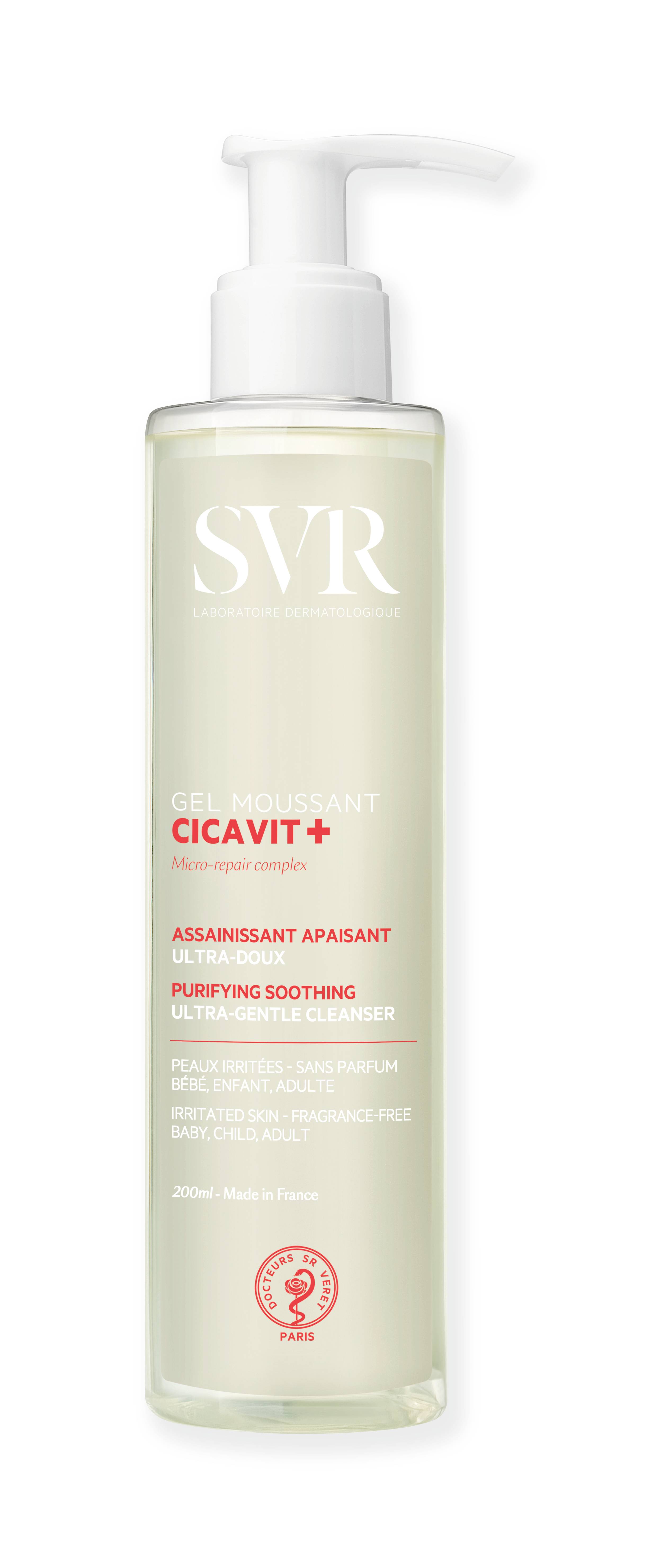 Cicavit + gel moussant assainissant apaisant, Transparent, large image number 0.0