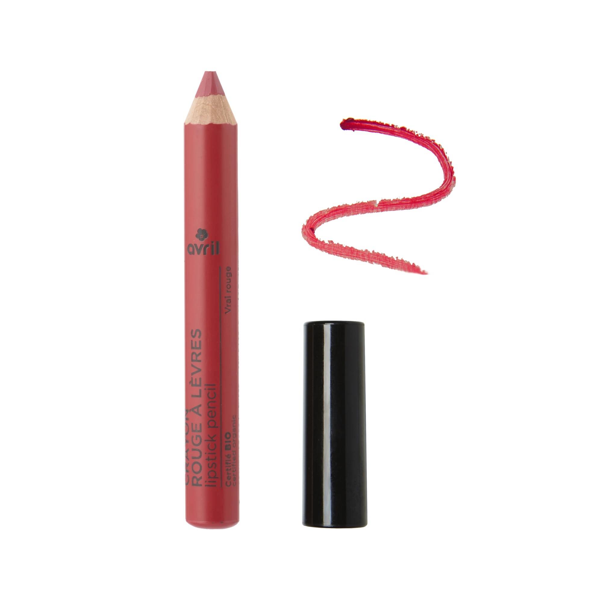 Crayon rouge &agrave; l&egrave;vres certifi&eacute; bio, Vrai rouge, swatch image