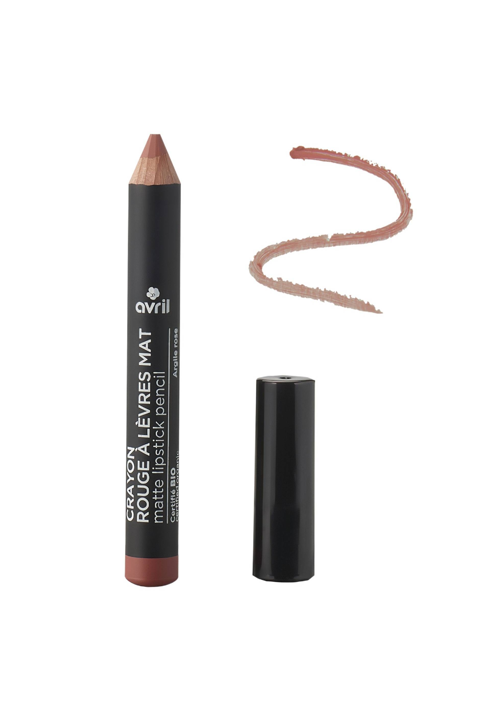 Crayon rouge &agrave; l&egrave;vres mat certifi&eacute; bio, Argile rose, swatch image