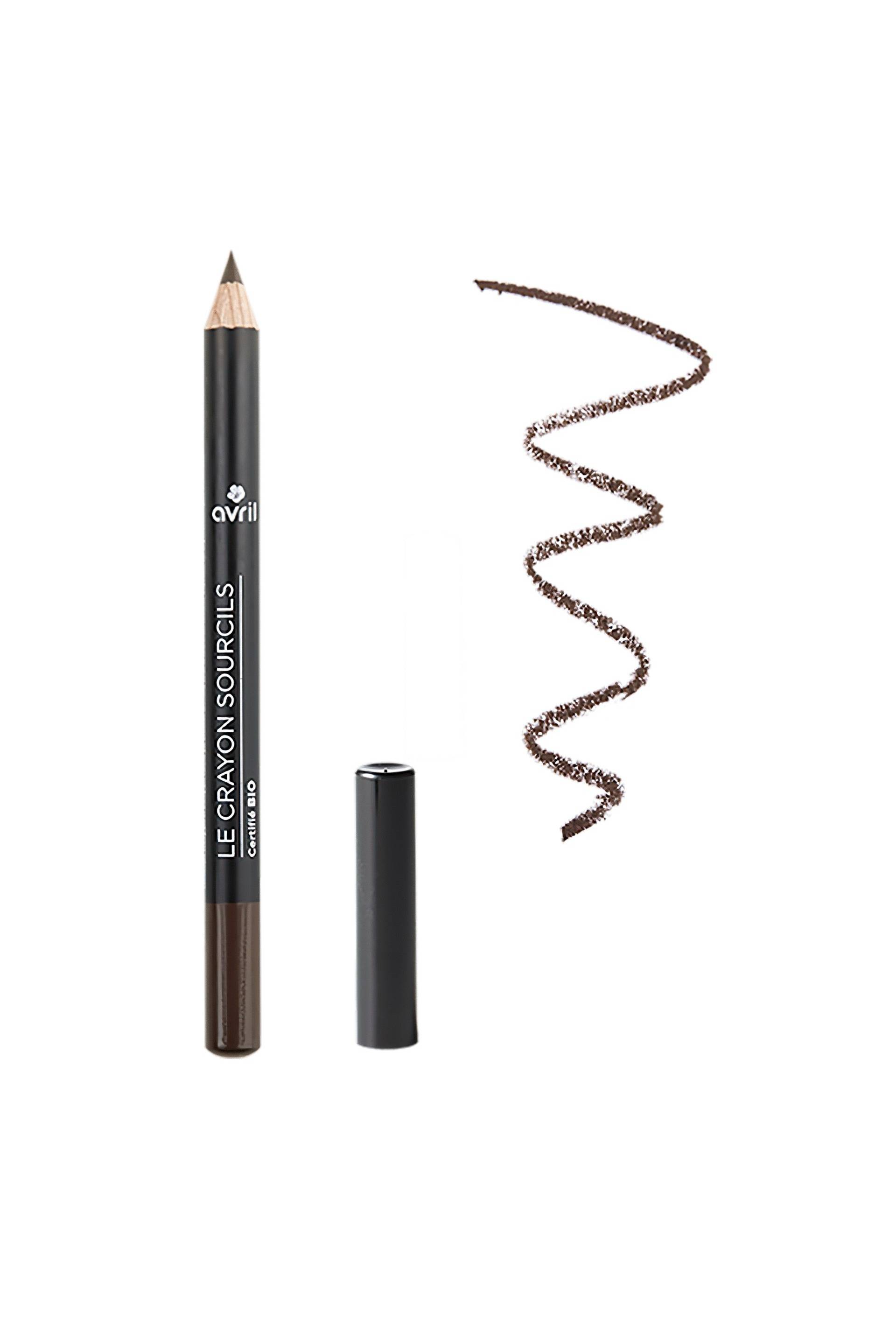 Crayon sourcils certifi&eacute; bio, Brun, swatch image