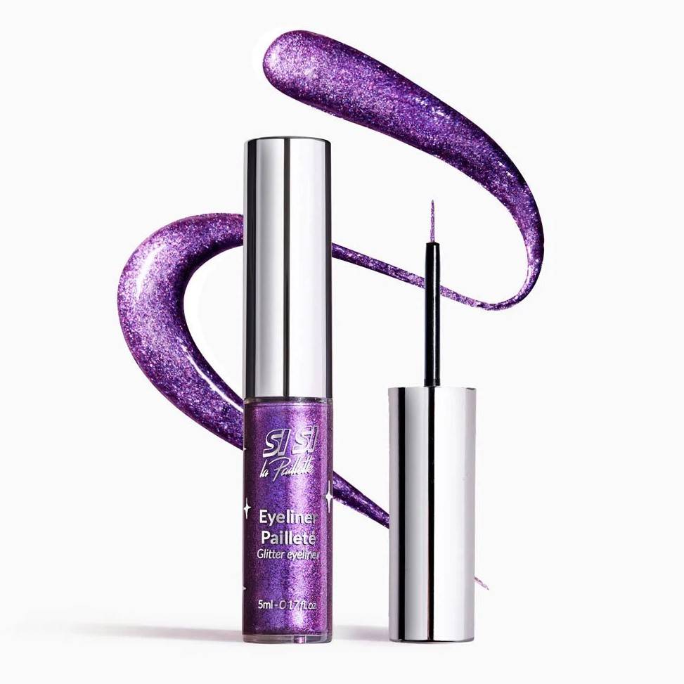 Eyeliner paillet&eacute;, Violet, large image number 0