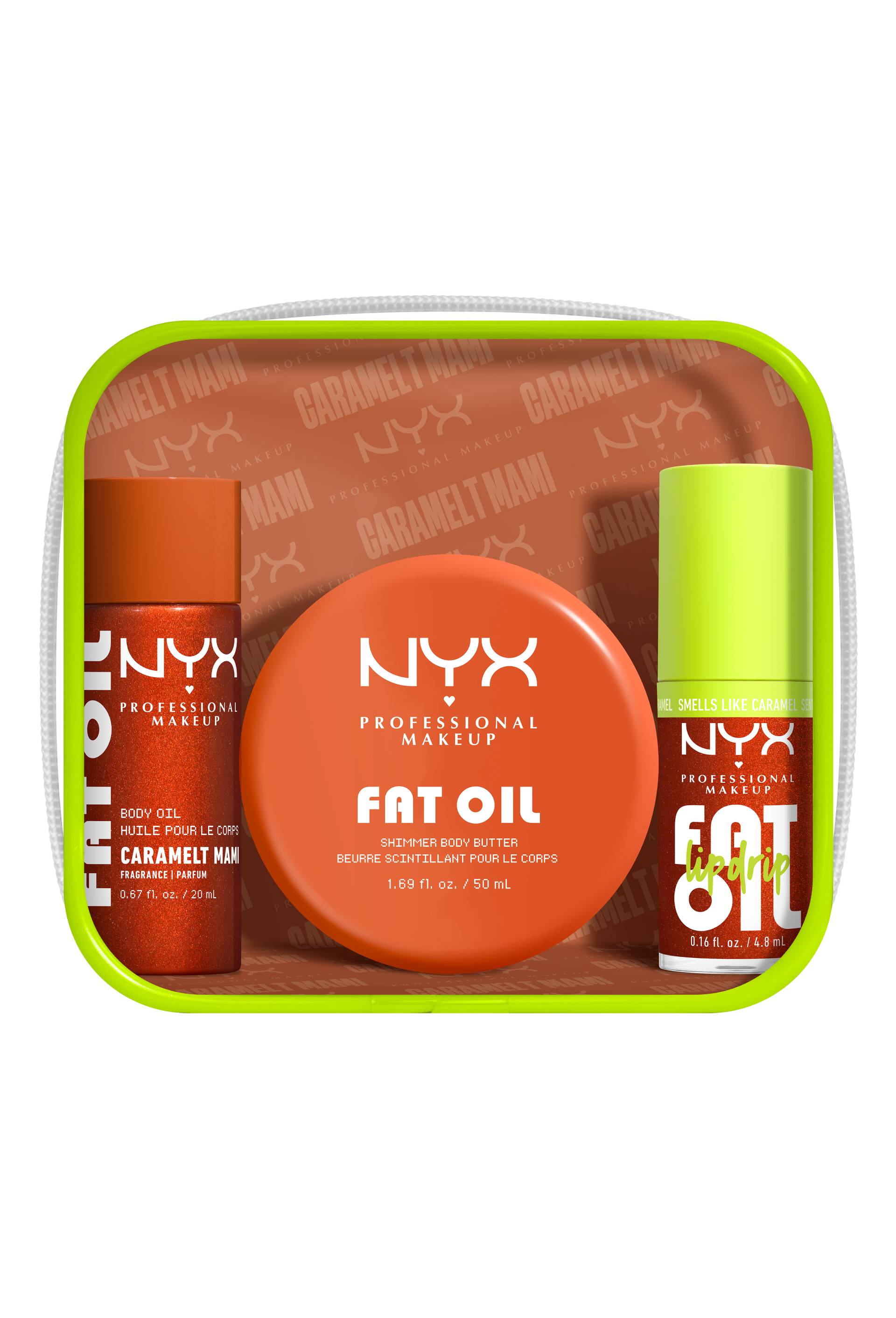 Fat oil body coffret minis &agrave; emporter caramelt mami, Transparent, large image number 0.0