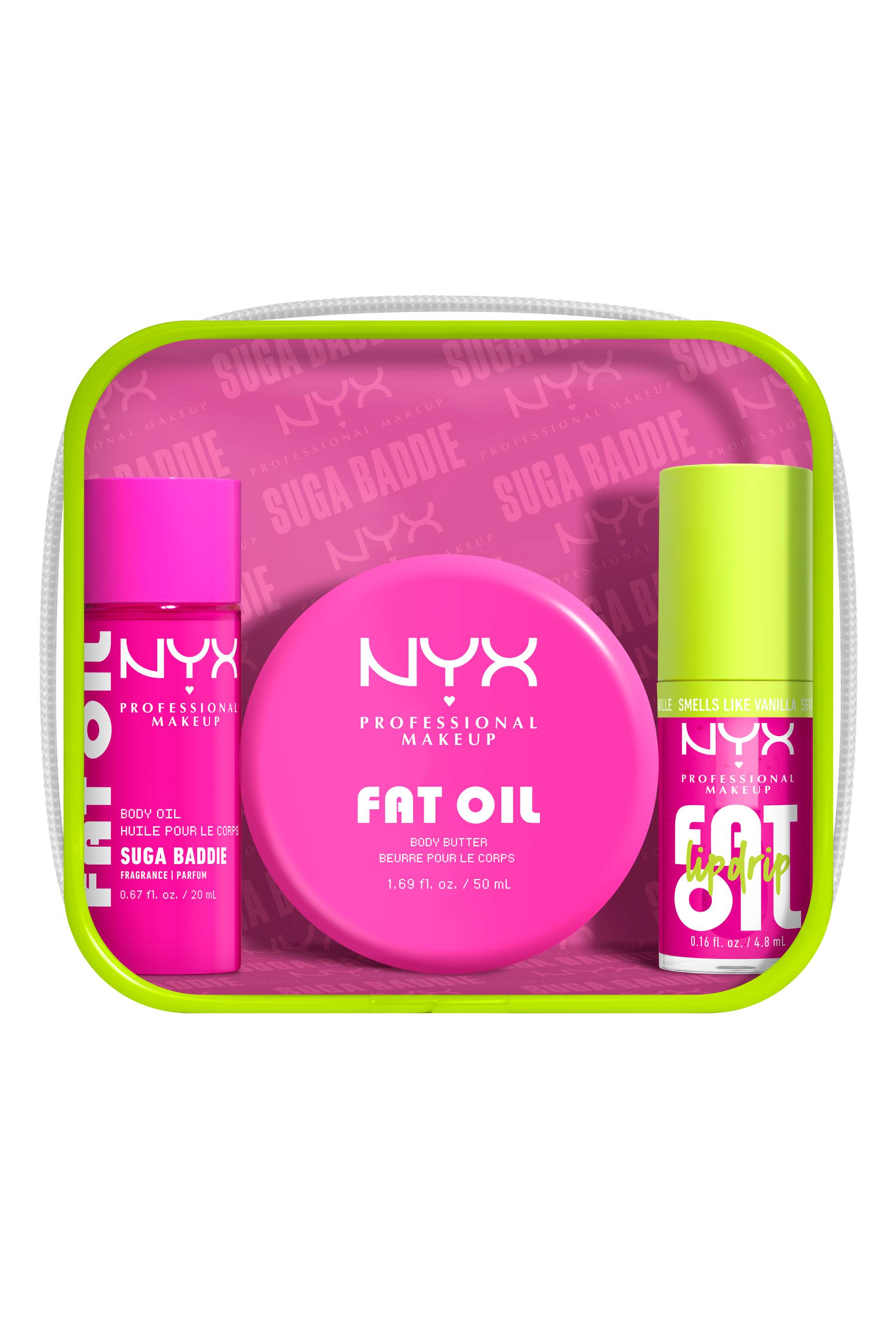 Fat oil body coffret minis &agrave; emporter suga baddie, Transparent, large image number 1