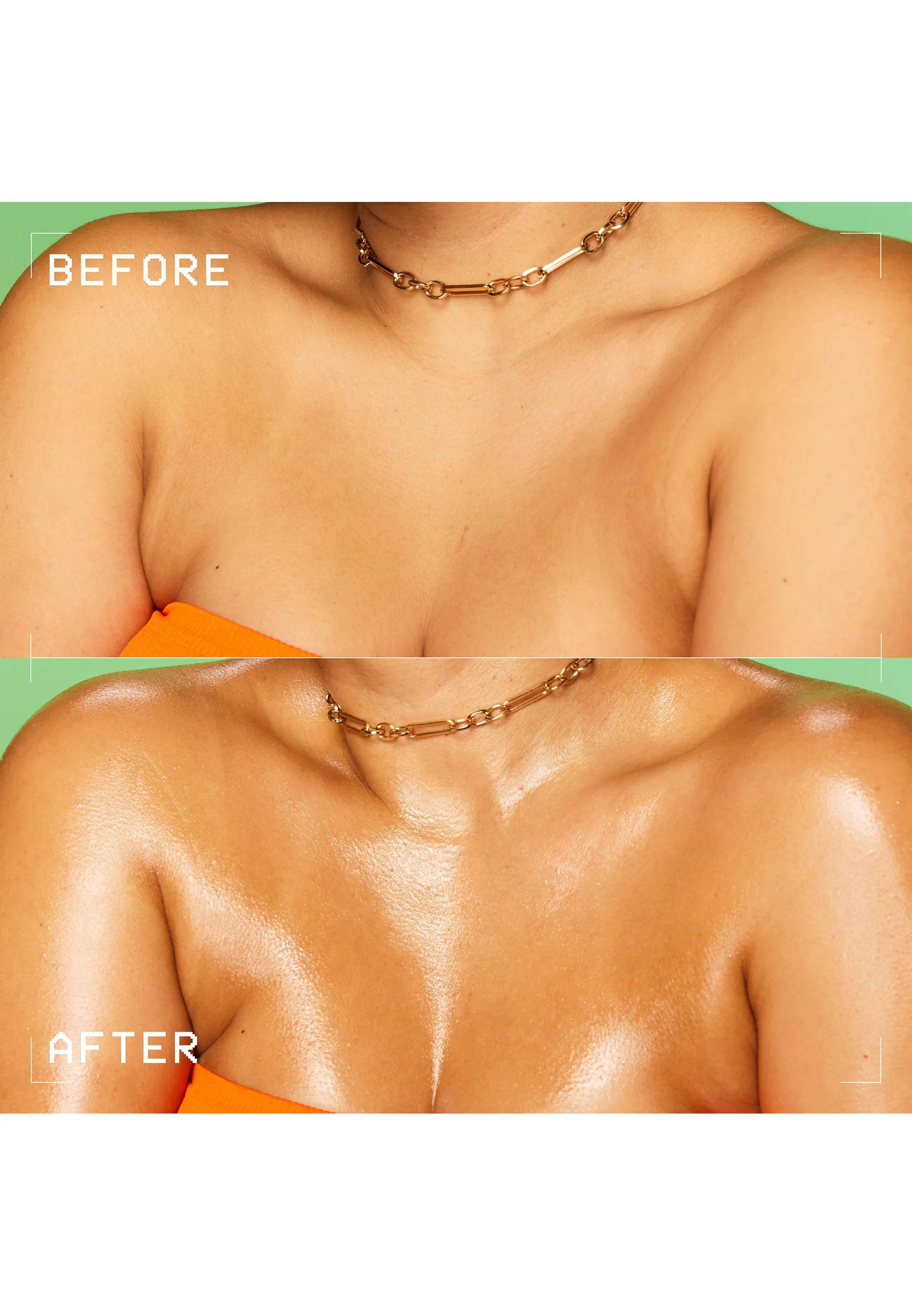 Fat oil body huile corps glowy juicy boo, Transparent, large image number 3.0