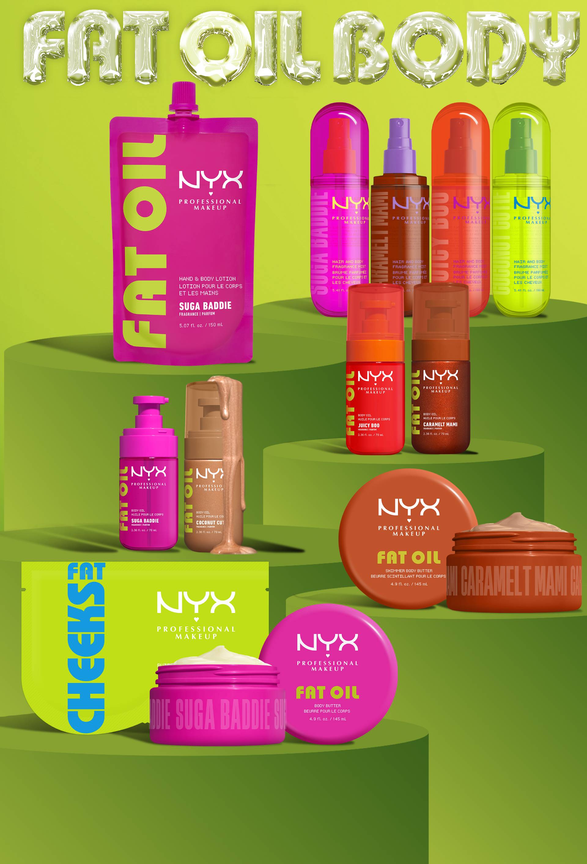 Fat oil body mini baume corps suga baddie, Transparent, large image number 1.0