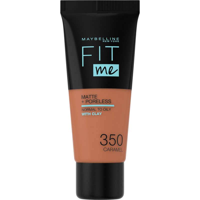Fit me! fond de teint liquide matte + poreless, Caramel, swatch image