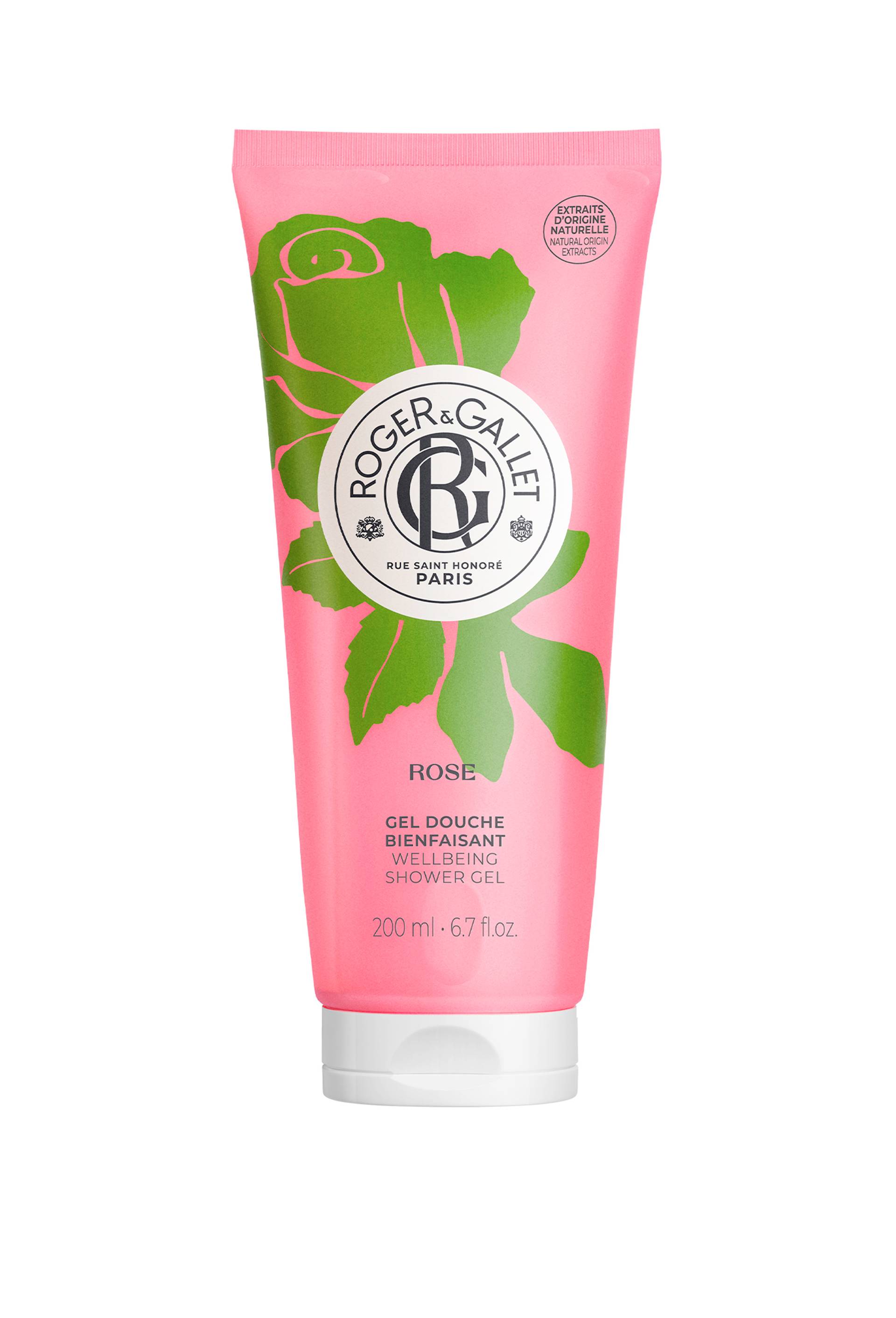 Gel douche bienfaisant rose, Transparent, large image number 0.0
