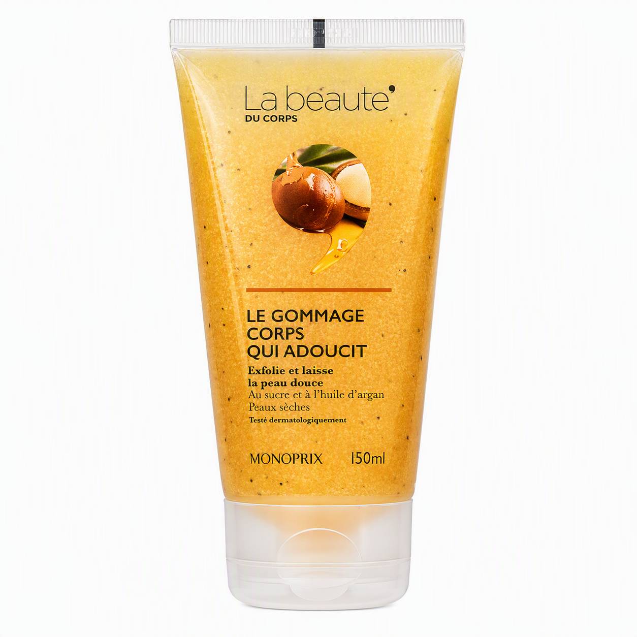 Gommage corps au sucre &agrave; l'huile d'argan, peaux s&egrave;ches, Transparent, large image number 0.0