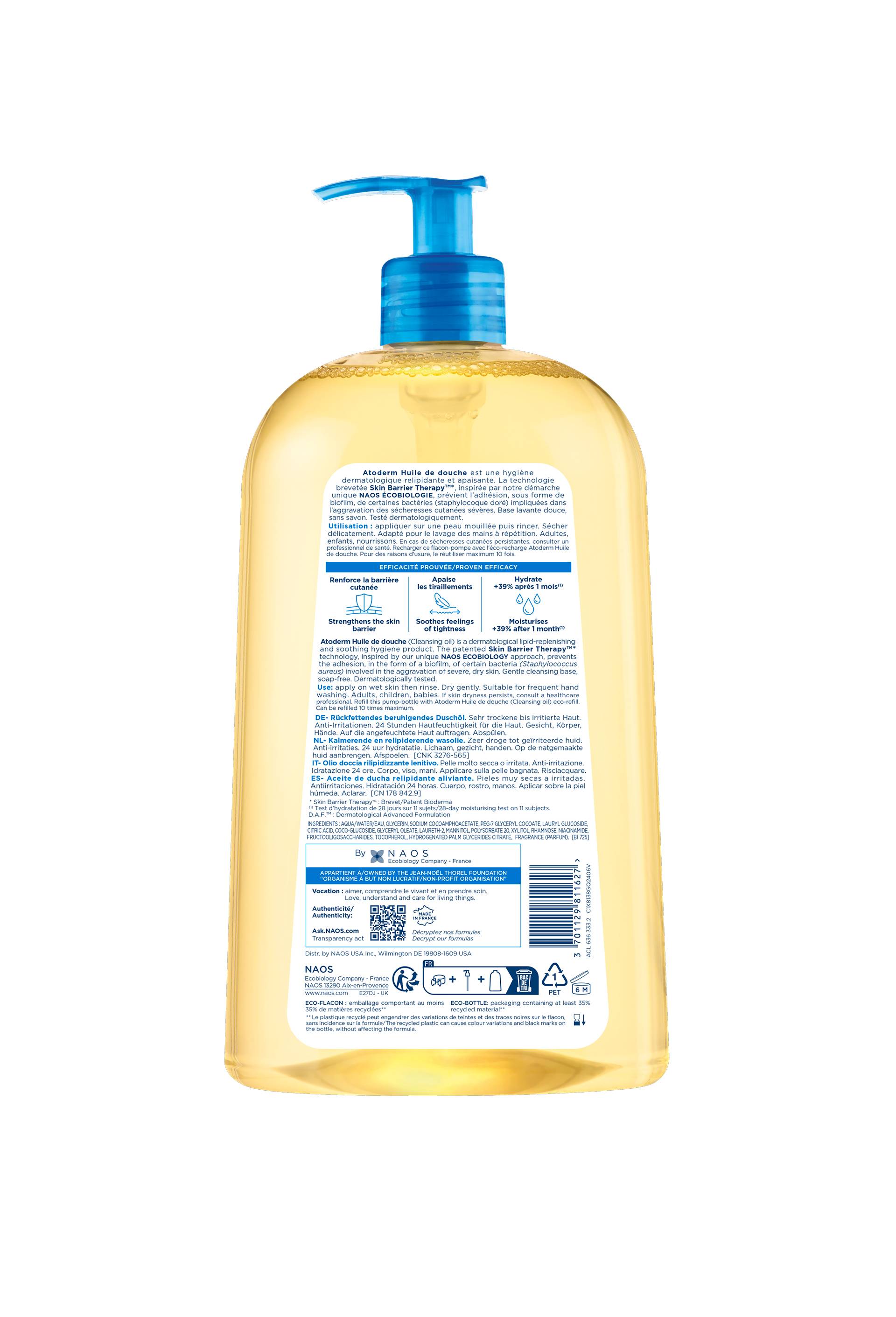 Huile de douche atode, Transparent, large image number 1