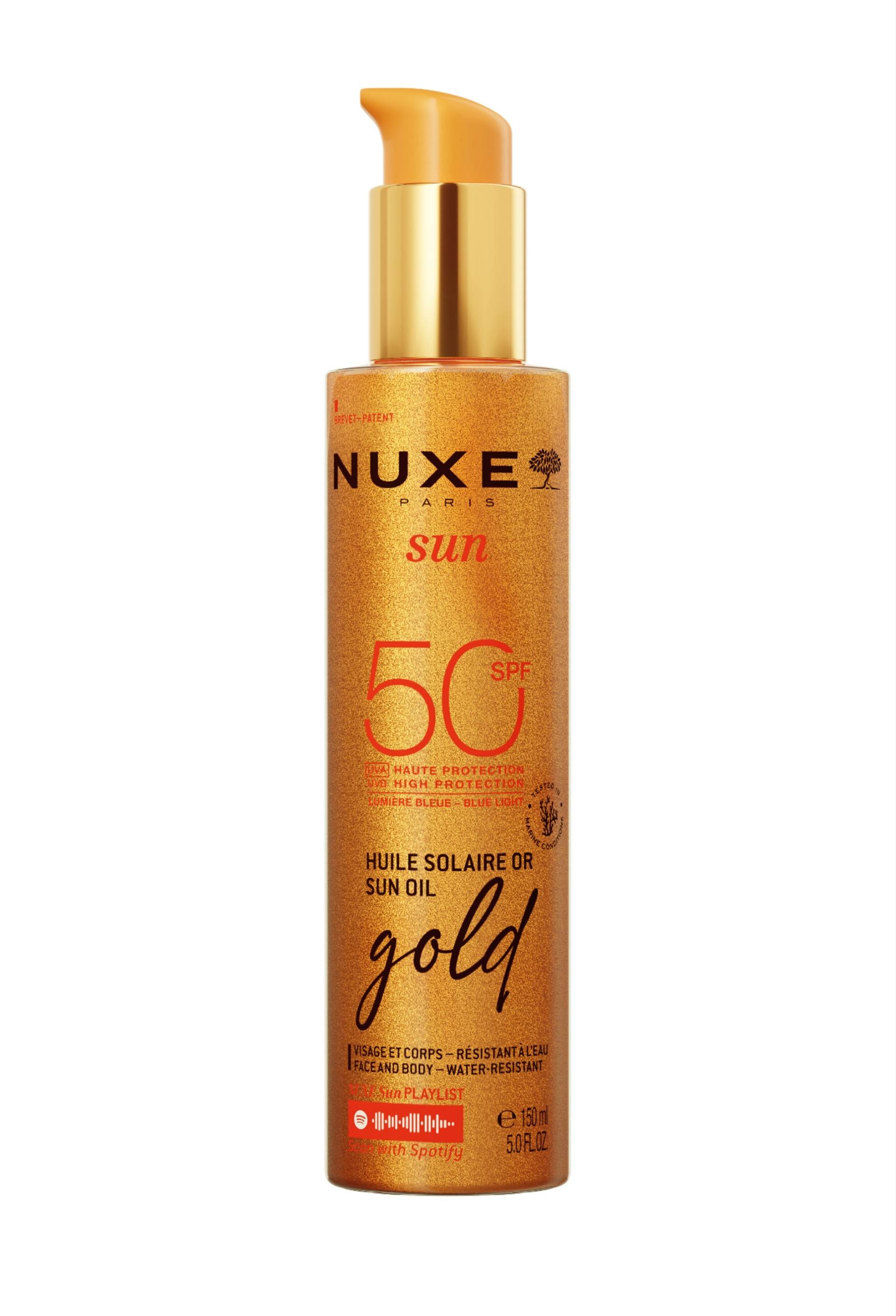 Huile solaire or haute protection SPF50, Transparent, large image number 0.0