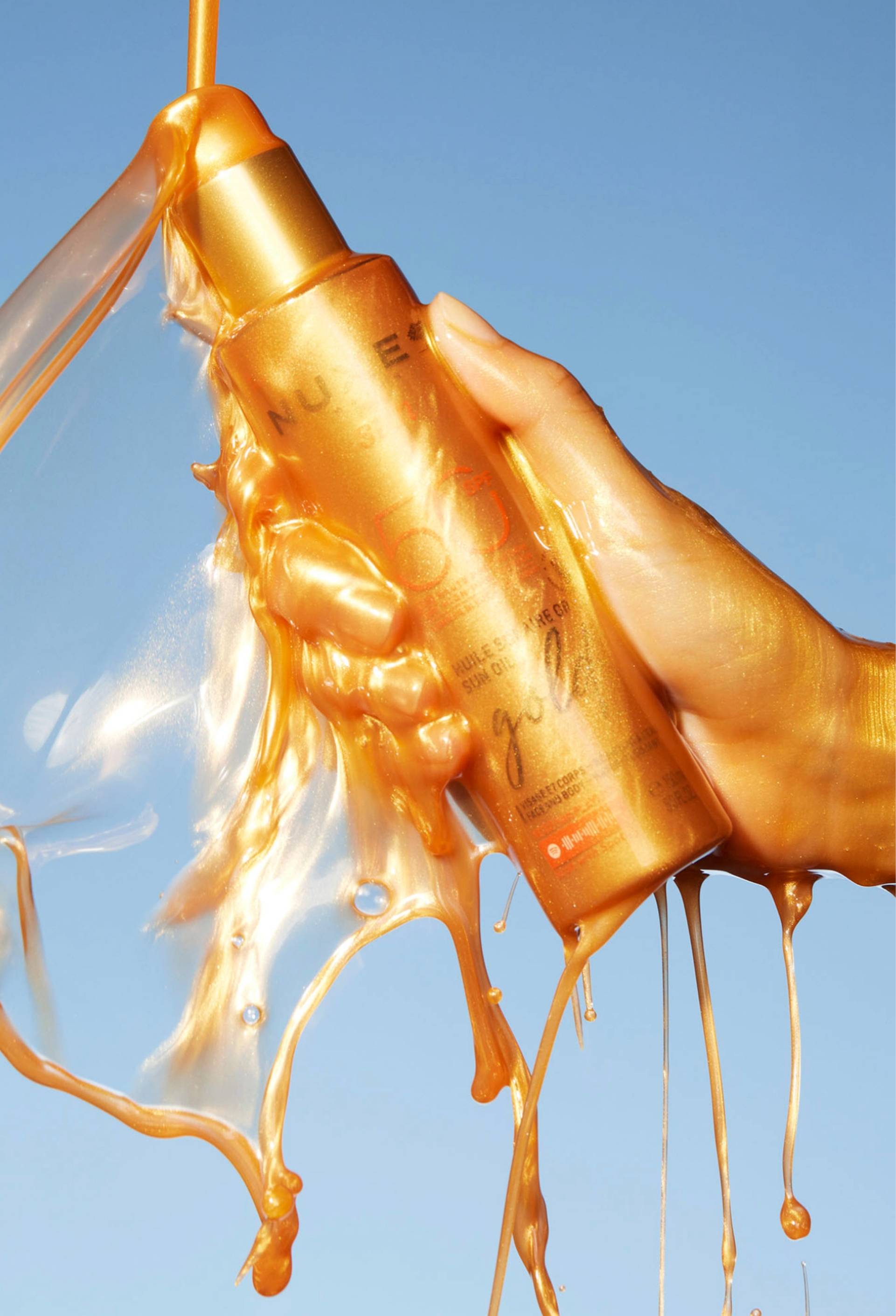 Huile solaire or haute protection SPF50, Transparent, large image number 1
