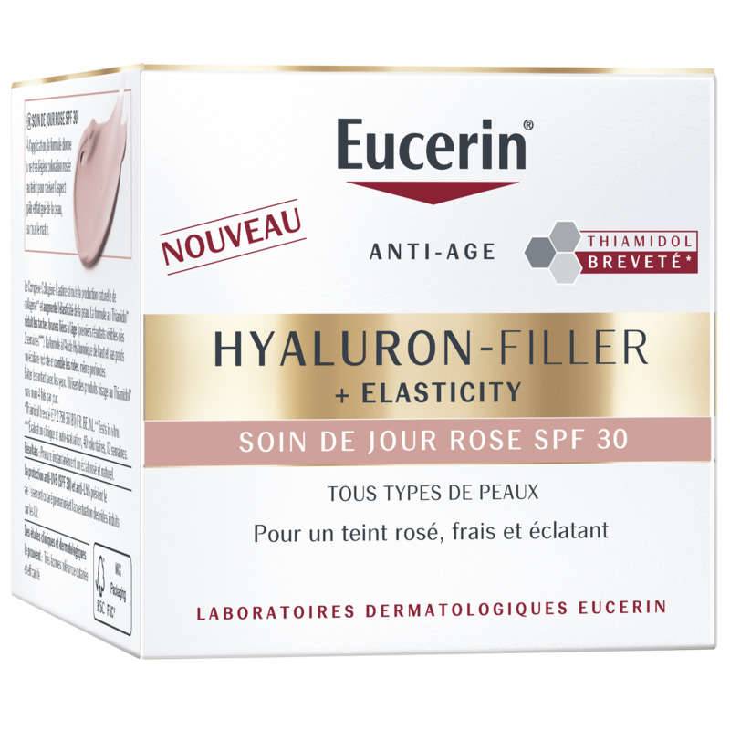 Hyaluron-filler + elasticity soin de jour rose SPF30, Transparent, large image number 0