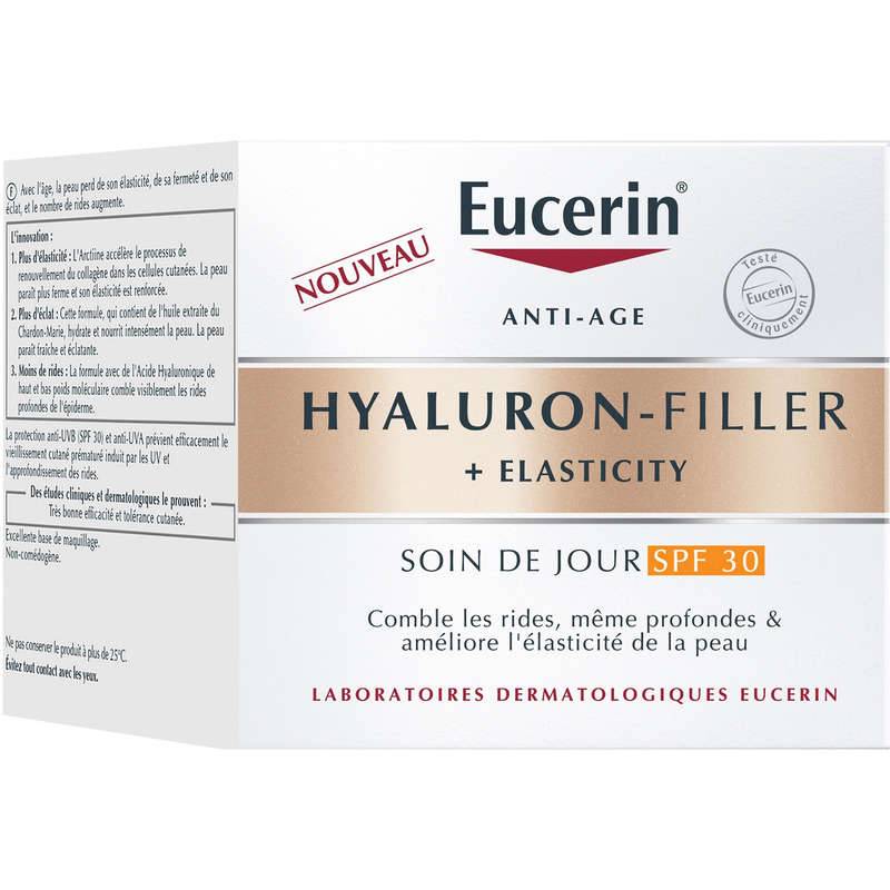 Hyaluron-filler + elasticity soin de jour SPF30, Transparent, large image number 0.0