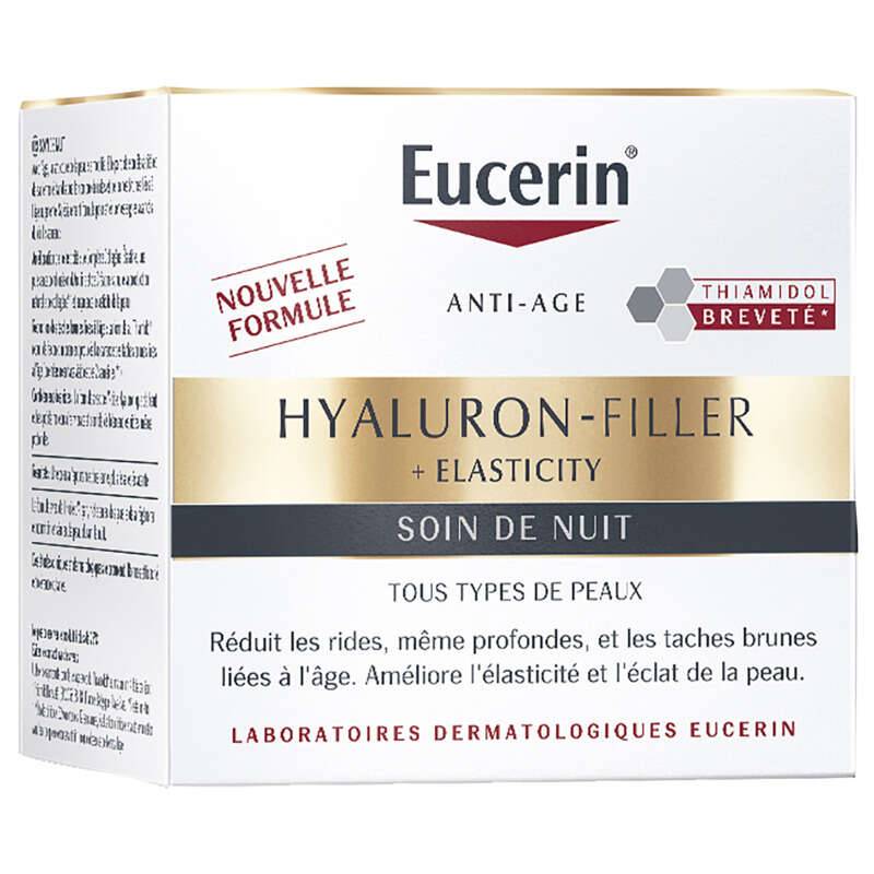 Hyaluron-filler + elasticity soin de nuit, Transparent, large image number 0