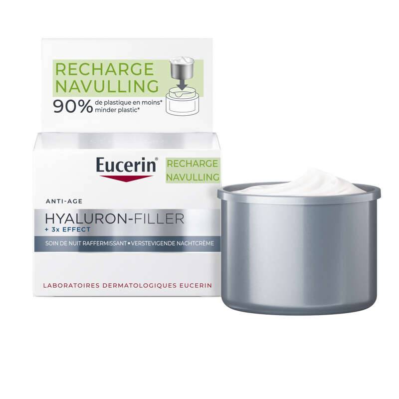 Hyaluron-filler + 3x effect soin de nuit recharge, Transparent, large image number 0