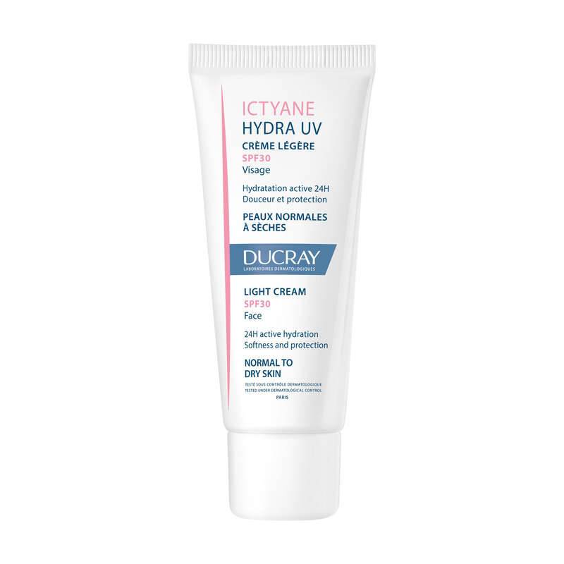 Ictyane hydra UV cr&egrave;me l&eacute;g&egrave;re visage SPF30, Transparent, large image number 0.0