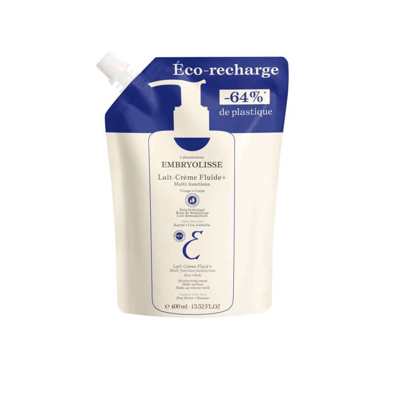 Lait cr&egrave;me fluide + eco recharge, Transparent, large image number 0.0