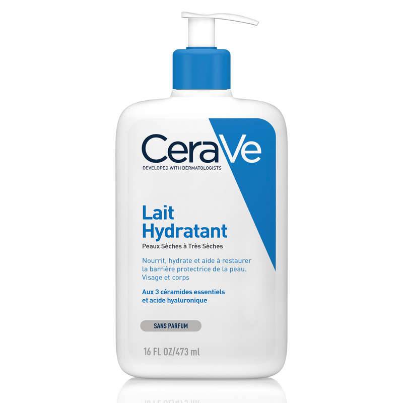 Lait hydratant visage et corps pour les peaux s&egrave;ches &agrave; tr&egrave;s s&egrave;ches 473 ml, Transparent, large image number 0.0